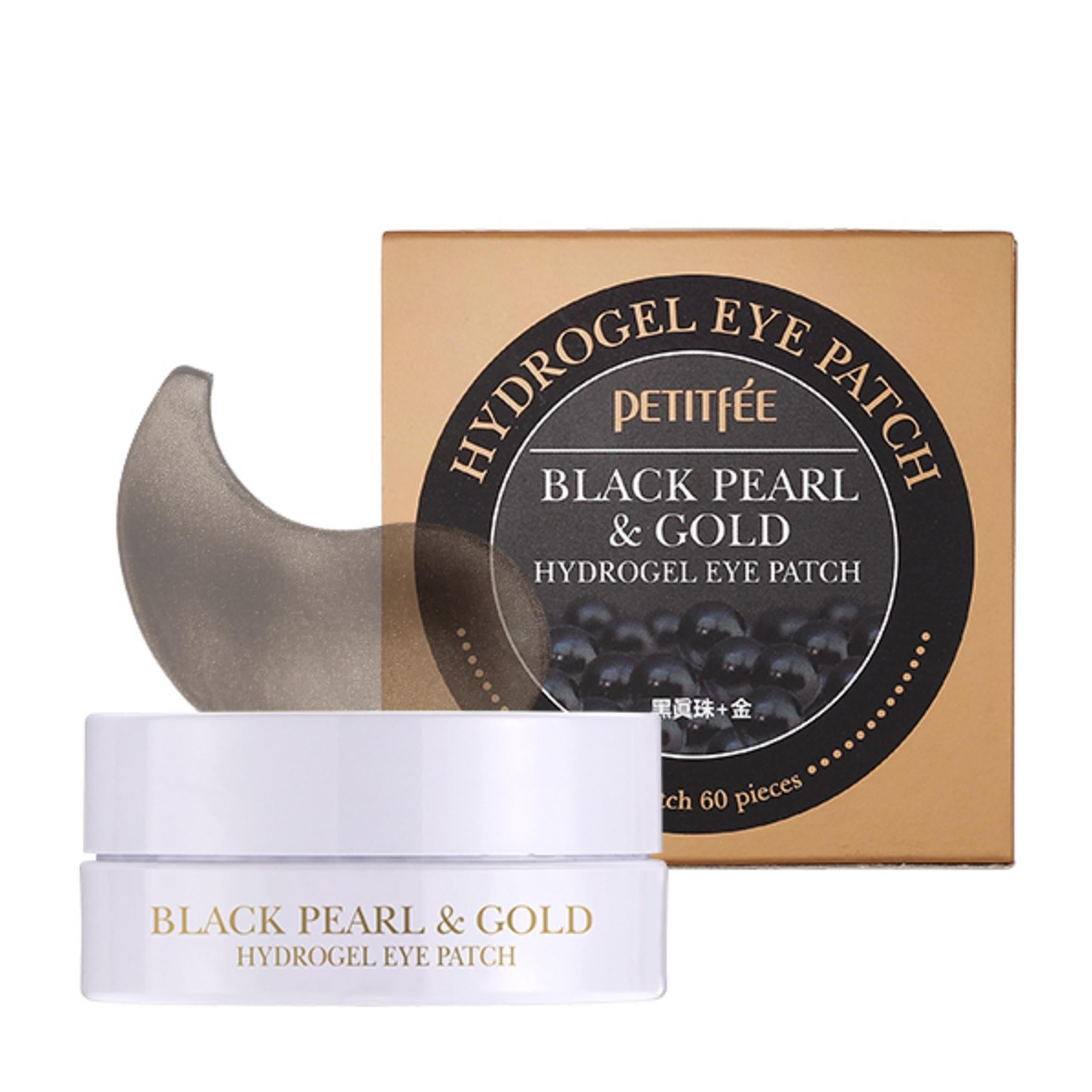 Parche Hidrogel para Ojos Petitfee Perla Negra y Oro