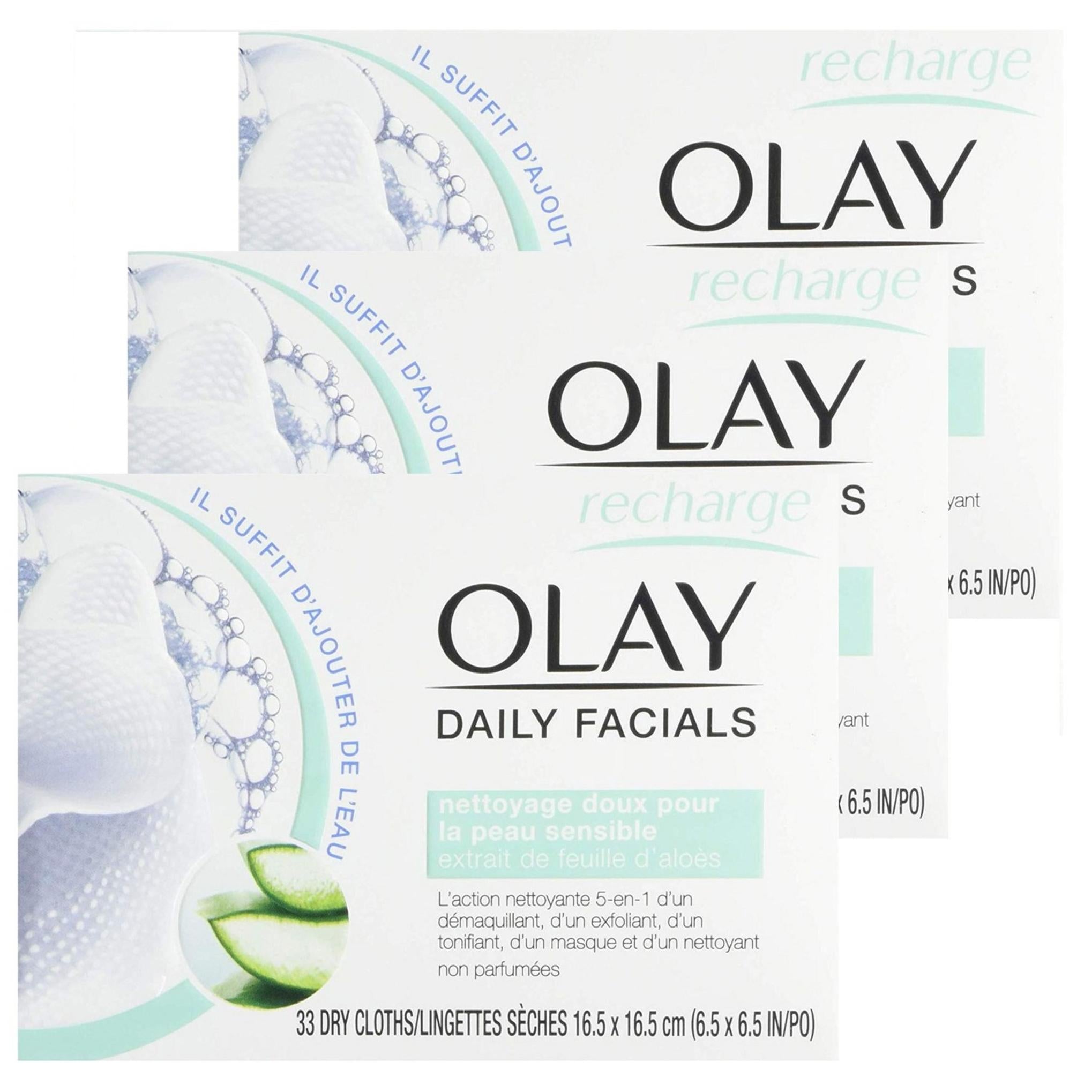 Olay Ежедневная мягкая очищающая салфетка для лица 4-в-1 с активацией водой