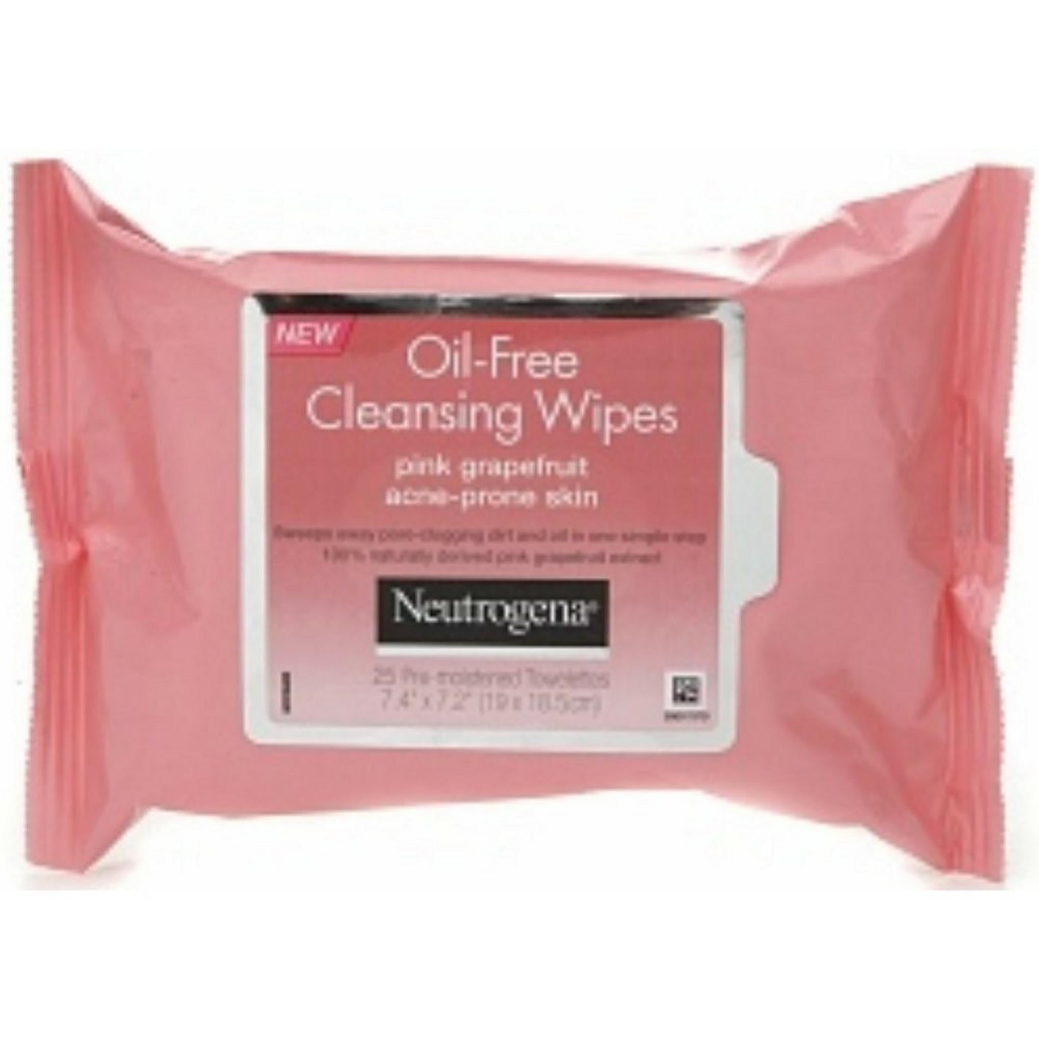 Neutrogena Toallitas Limpiadoras Sin Aceite Pomelo Rosa 25 Hojas