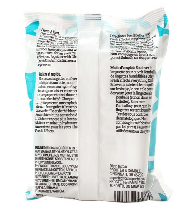 Olay everything off! Deluxe Makeup Removal Wet Cloth