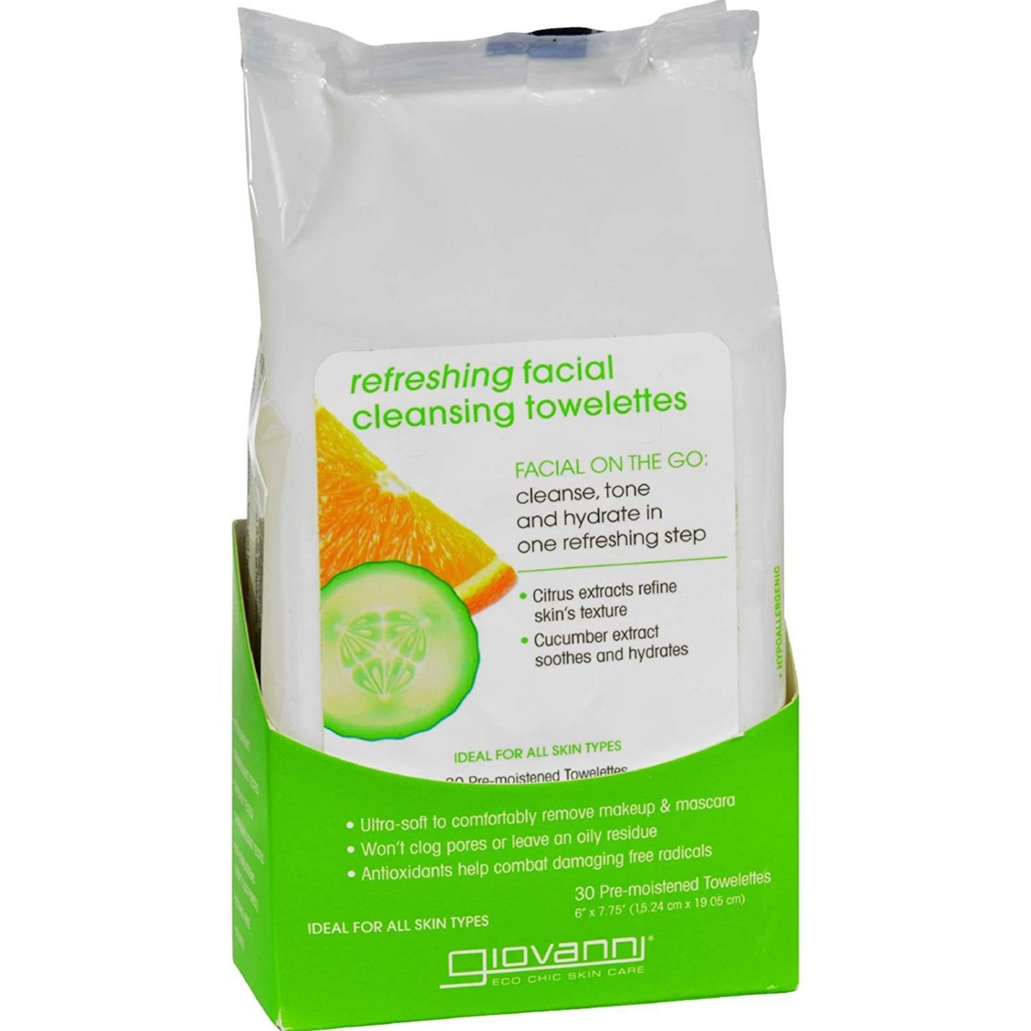 Toallita facial limpiadora refrescante Giovanni