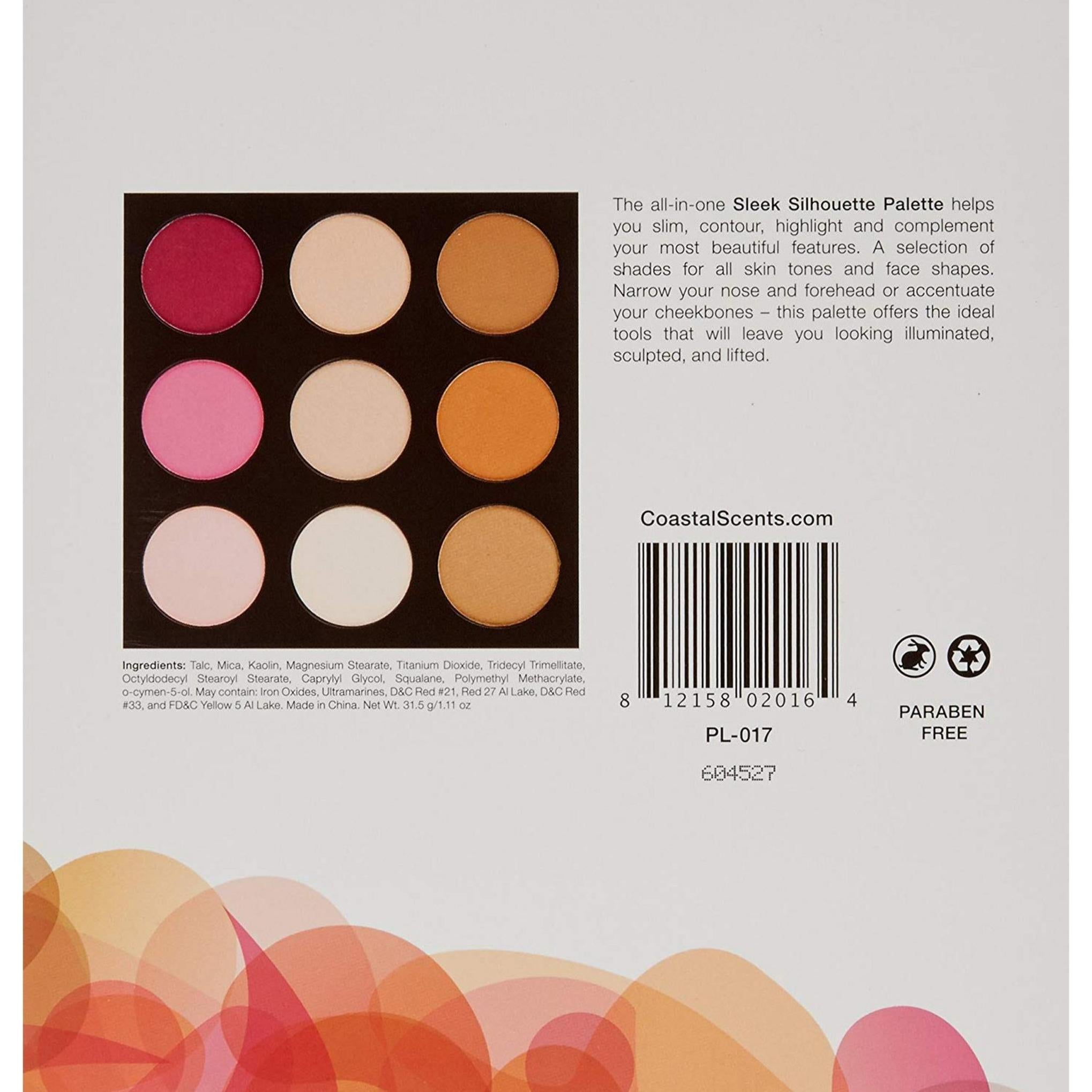 Coastal Cents 9 Highlight Contour & Blush Shade Slick Palette