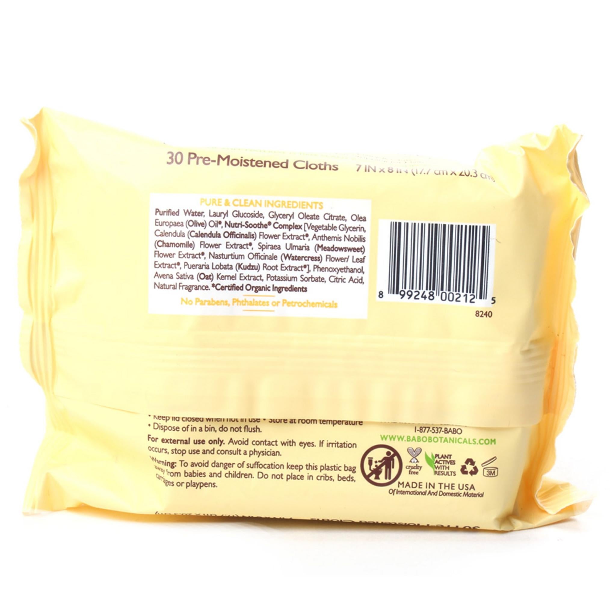 Babo Botanicals 3-in-1 Gesichts-, Hand- und Körperreinigungstücher