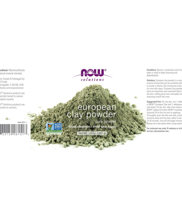 Now Foods European Clay Powder Facial Cleanser
