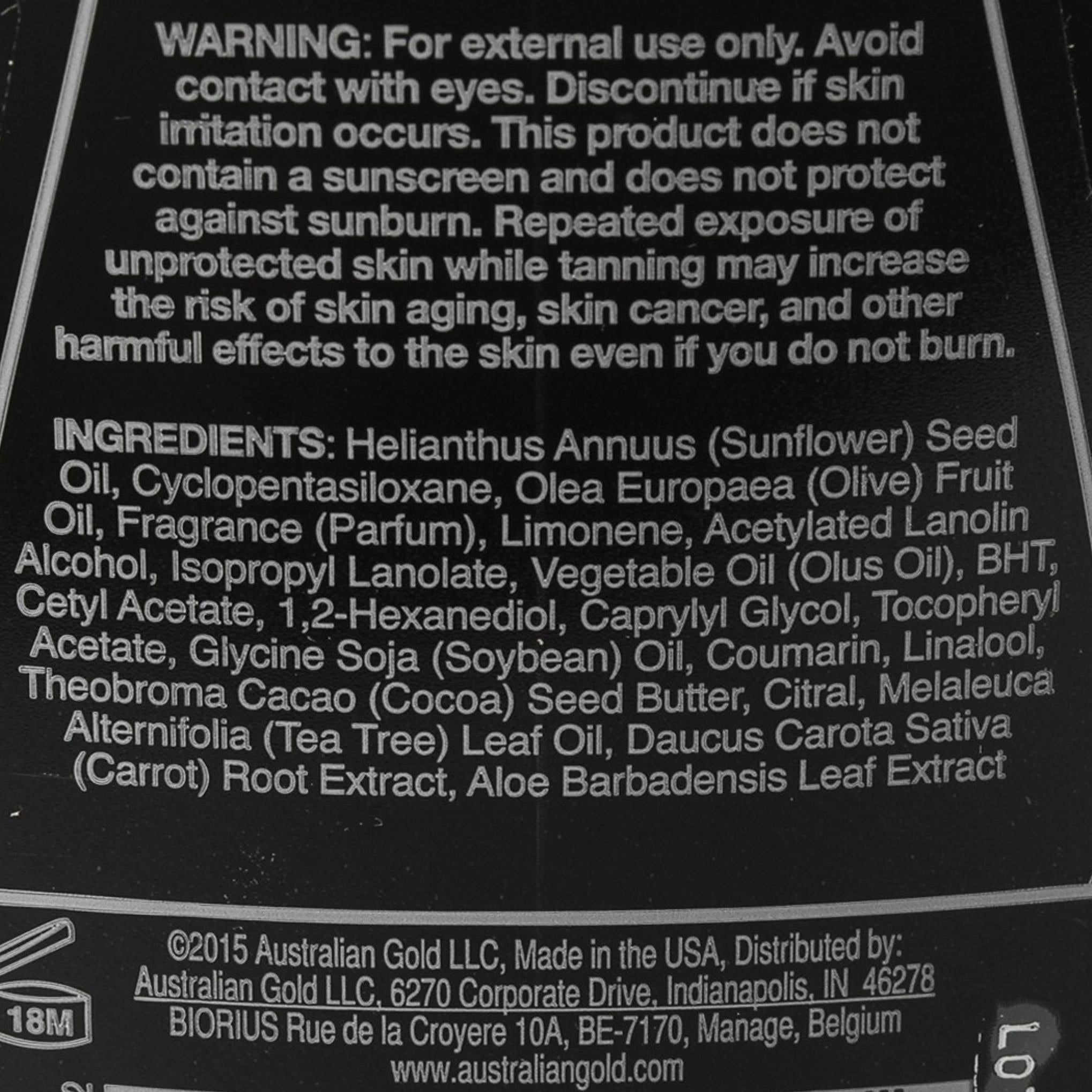 Aceite exótico en aerosol bronceador oscuro Australian Gold
