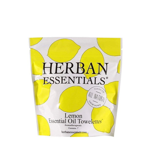 Herban Essentials Lemon Oil Towelette Cleansing Tissue