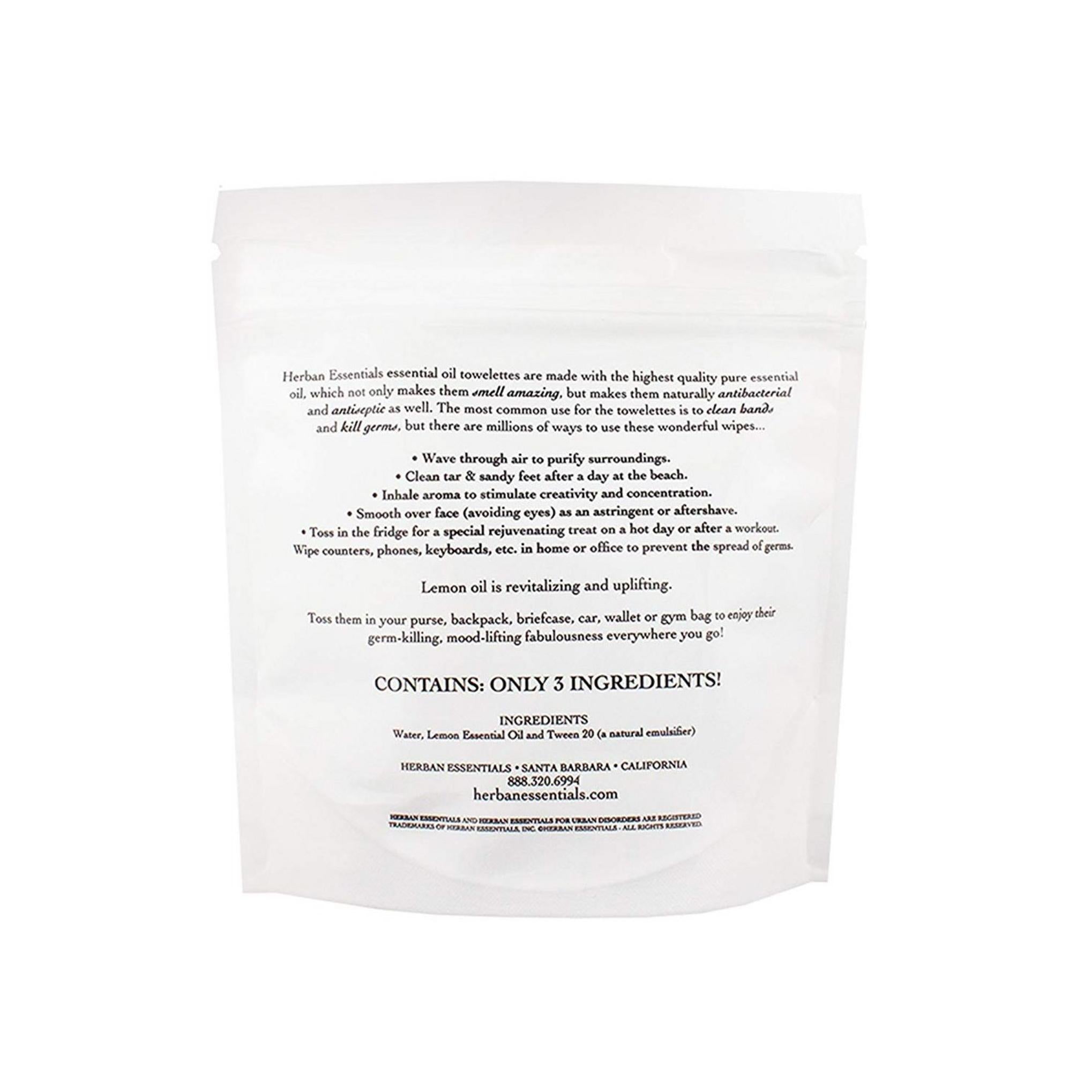 ハーバンエッセンシャルズ レモンオイル トワレット クレンジングティッシュ