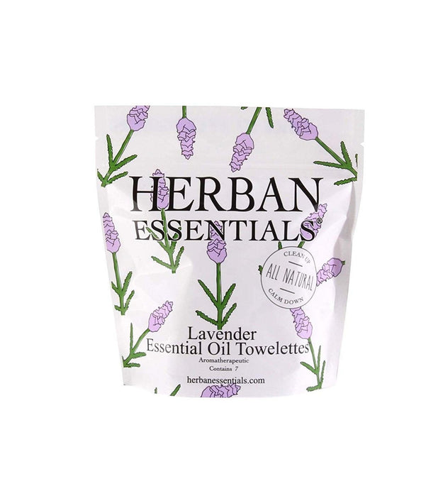 Herban Essentials Lavender Essential Oil Towelette Cleansing Tissue