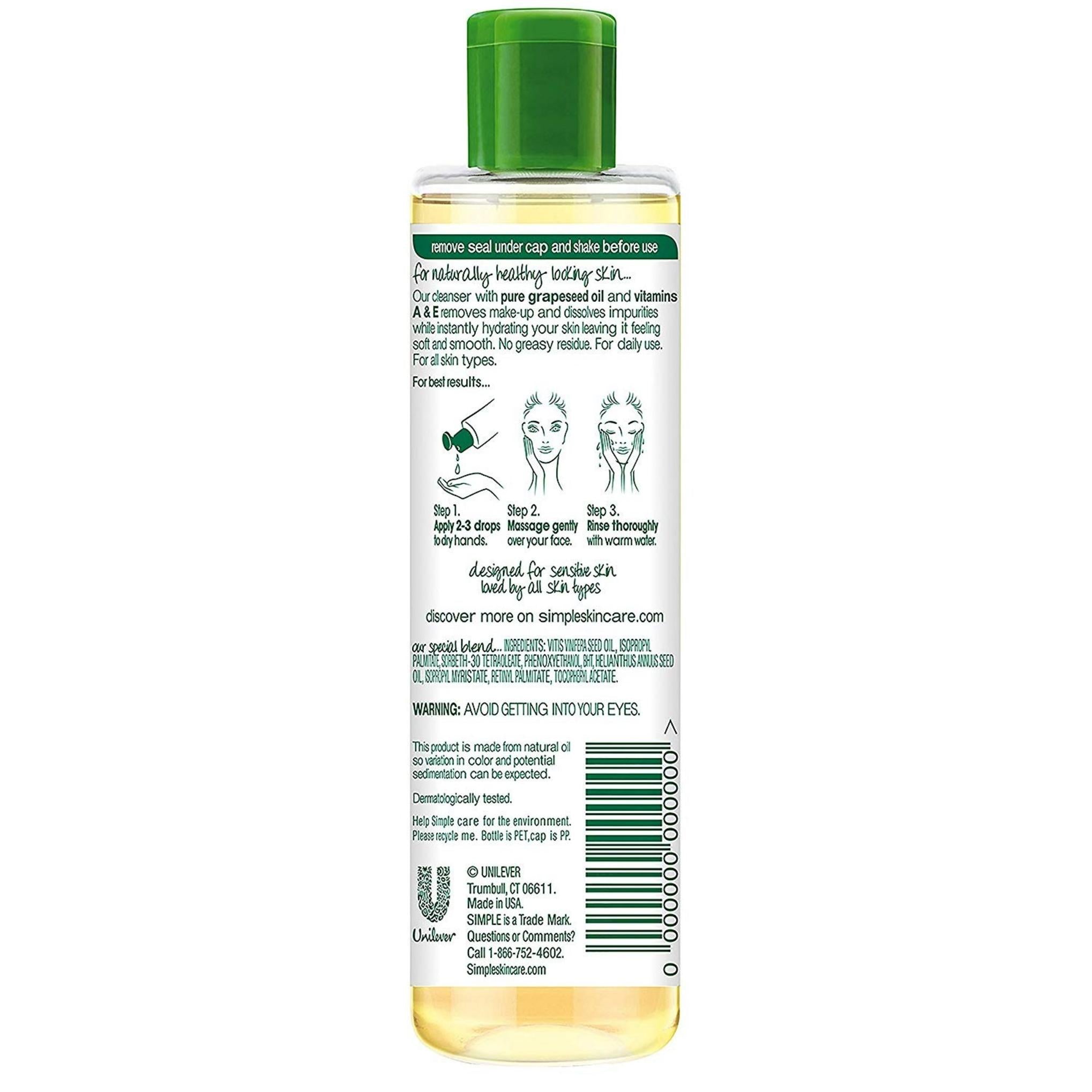 Huile nettoyante hydratante simple