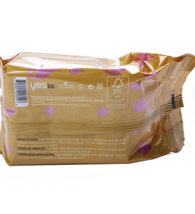 Yes2 Óleo de Prímula 2 em 1 Toalhete Facial Hidratante de Limpeza