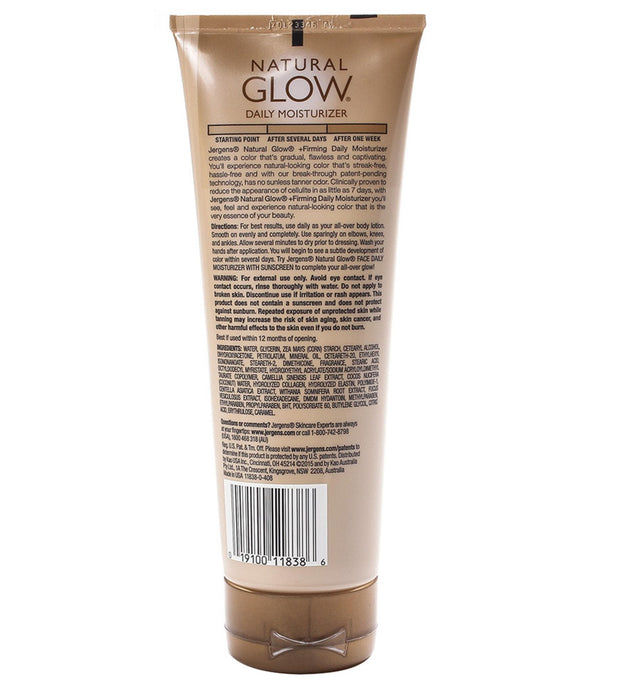 Jergens Natural Glow + Firming Daily Moisturizer Medium to Tan Skin Tone