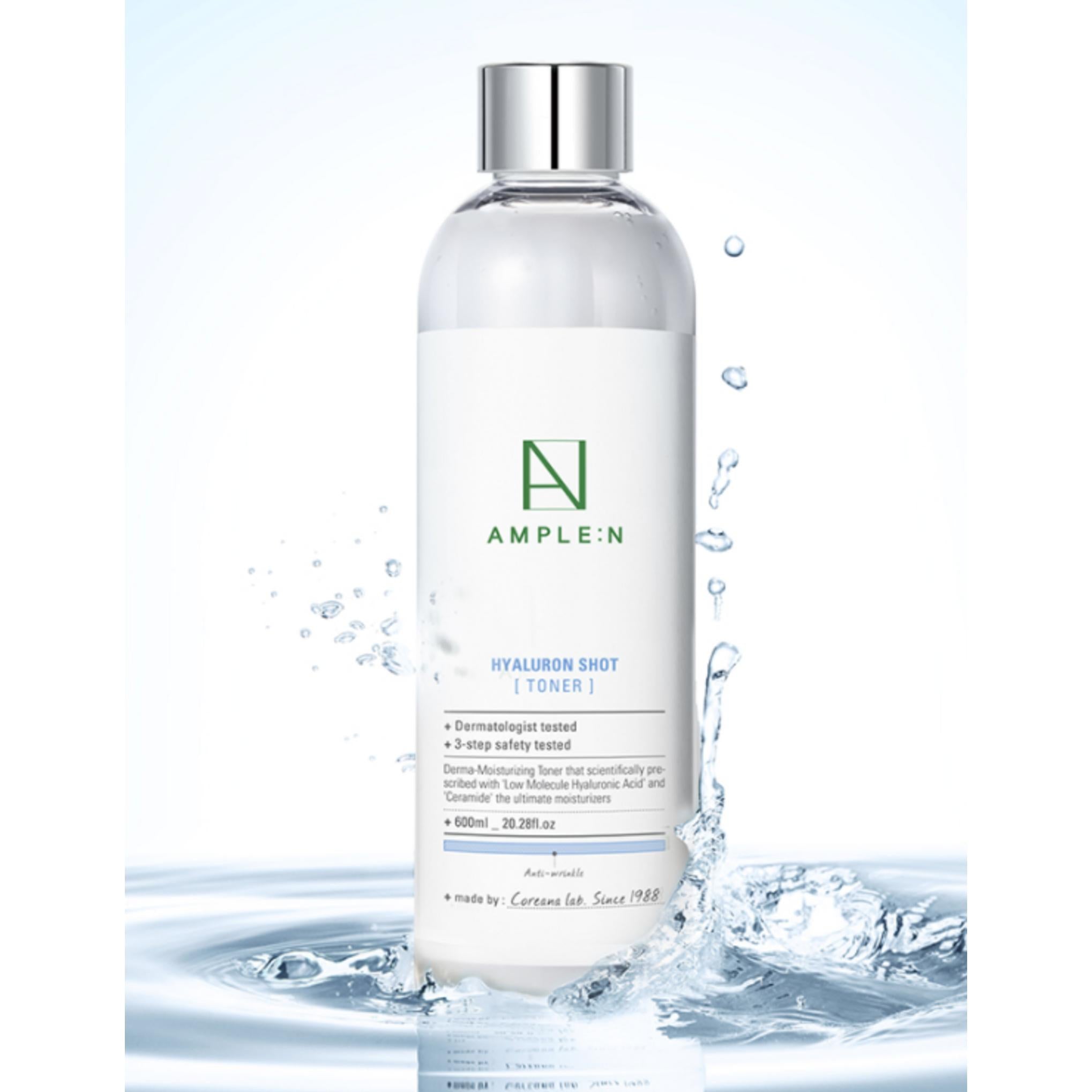 Coreana Ampoule & Hyaluron Shot Toner grande capacité