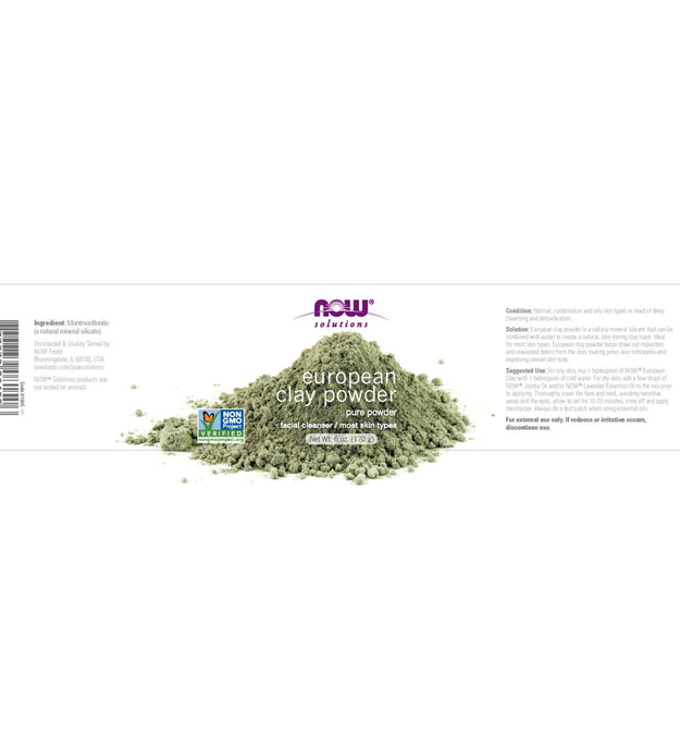 Now Food European Clay Powder Facial Cleanser