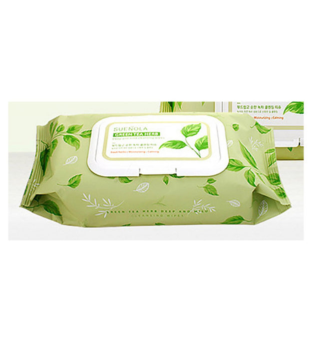 Suenora Green Tea Herb Deep & Mild Cleansing Tissue Cap Type