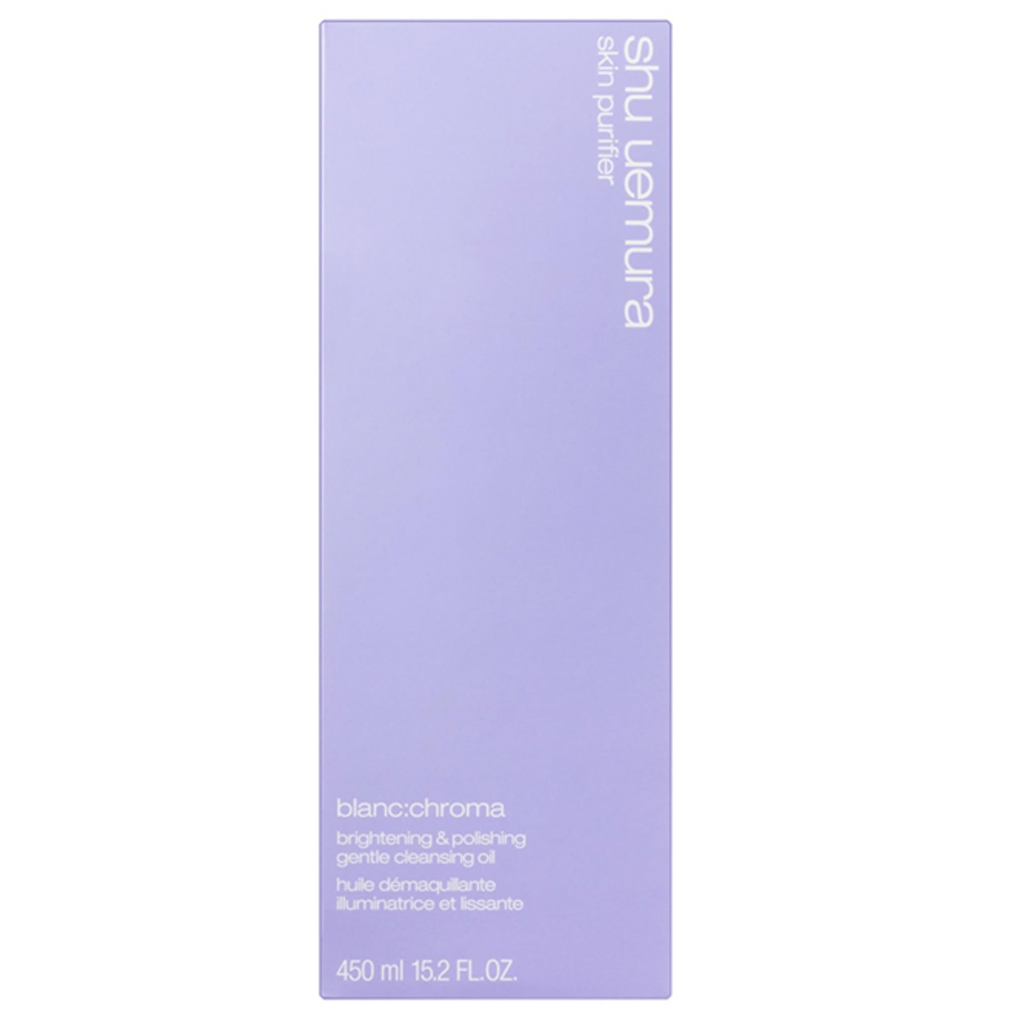Shu Uemura Blanc Chroma Óleo de limpeza suave iluminador e polidor