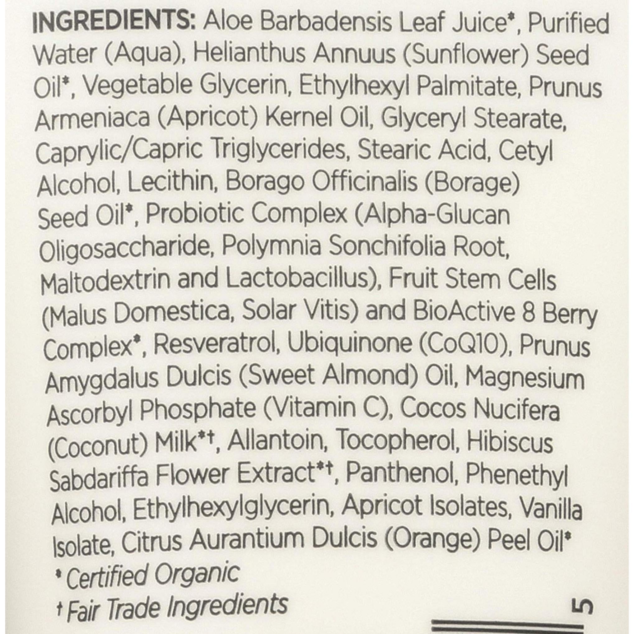 Andalou Naturals Leche limpiadora probiótica de albaricoque que desafía la edad