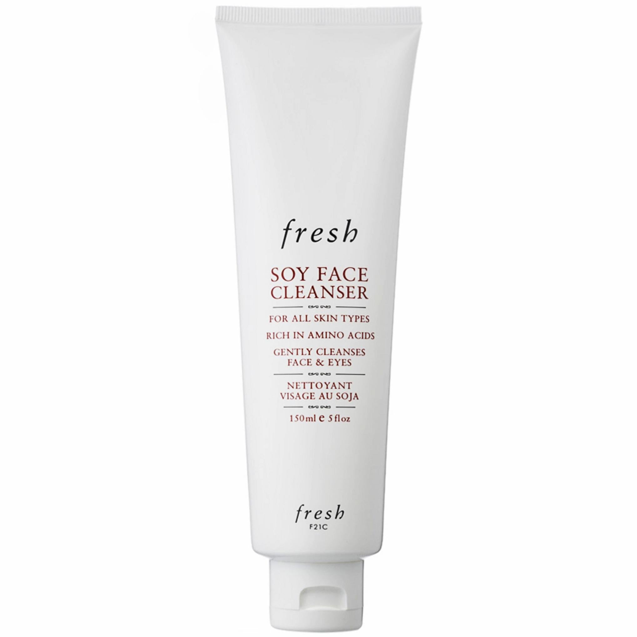 منظف الوجه بفول الصويا الطازج