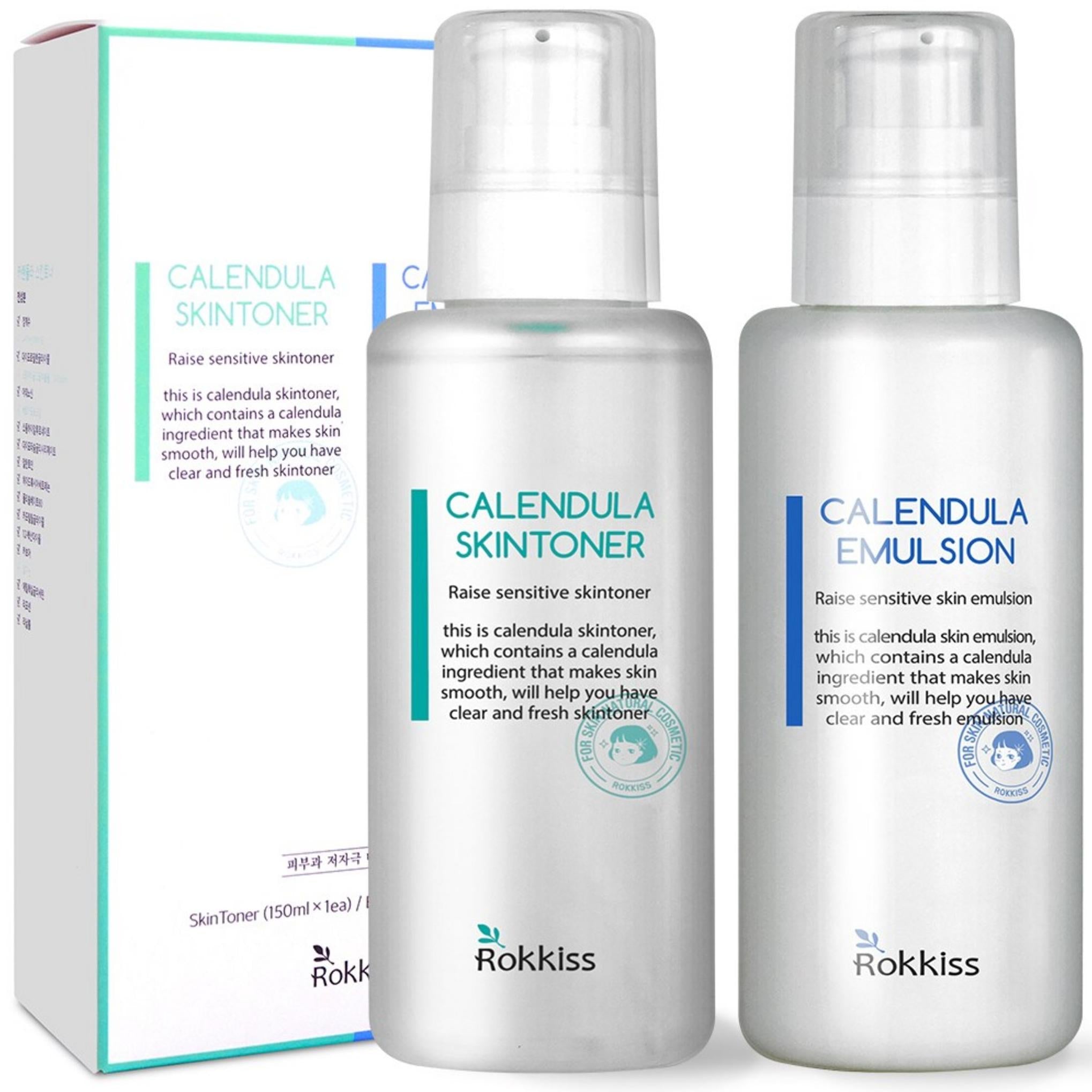 Rocky's Calendula Hauttoner 150 ml + Emulsion 150 ml Set
