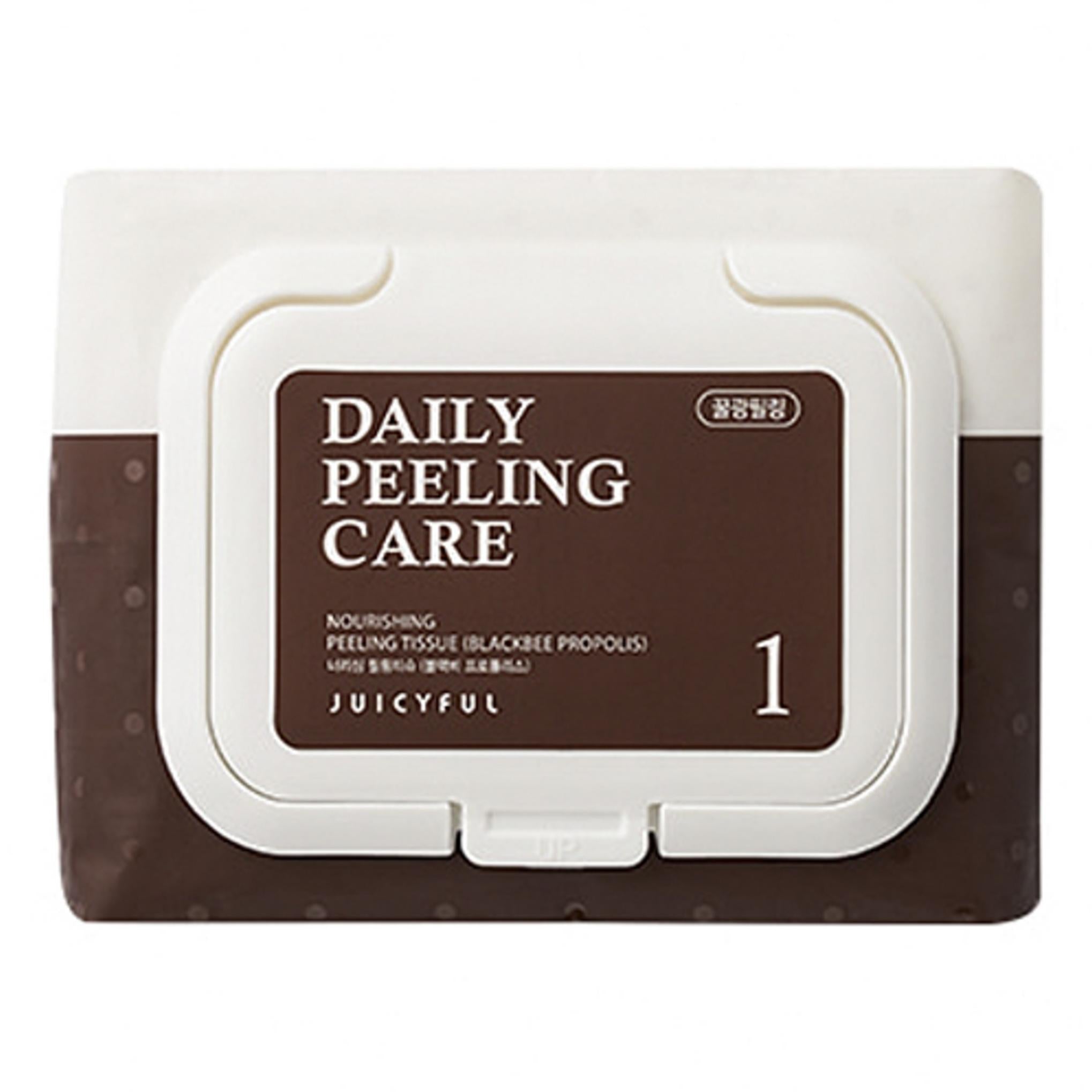 Juicyple Tägliches Nährendes Peeling-Reinigungstuch Schwarze Bienenpropolis Pro