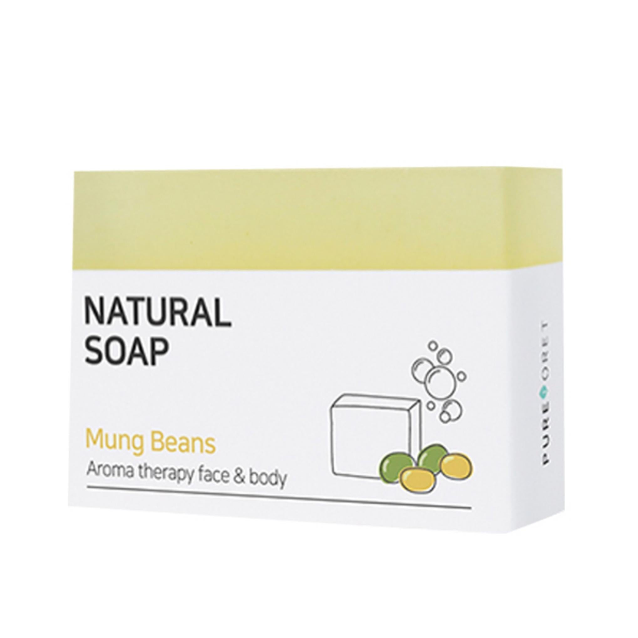 Purepore Smooth Skin N очищающее мыло с бобами мунг