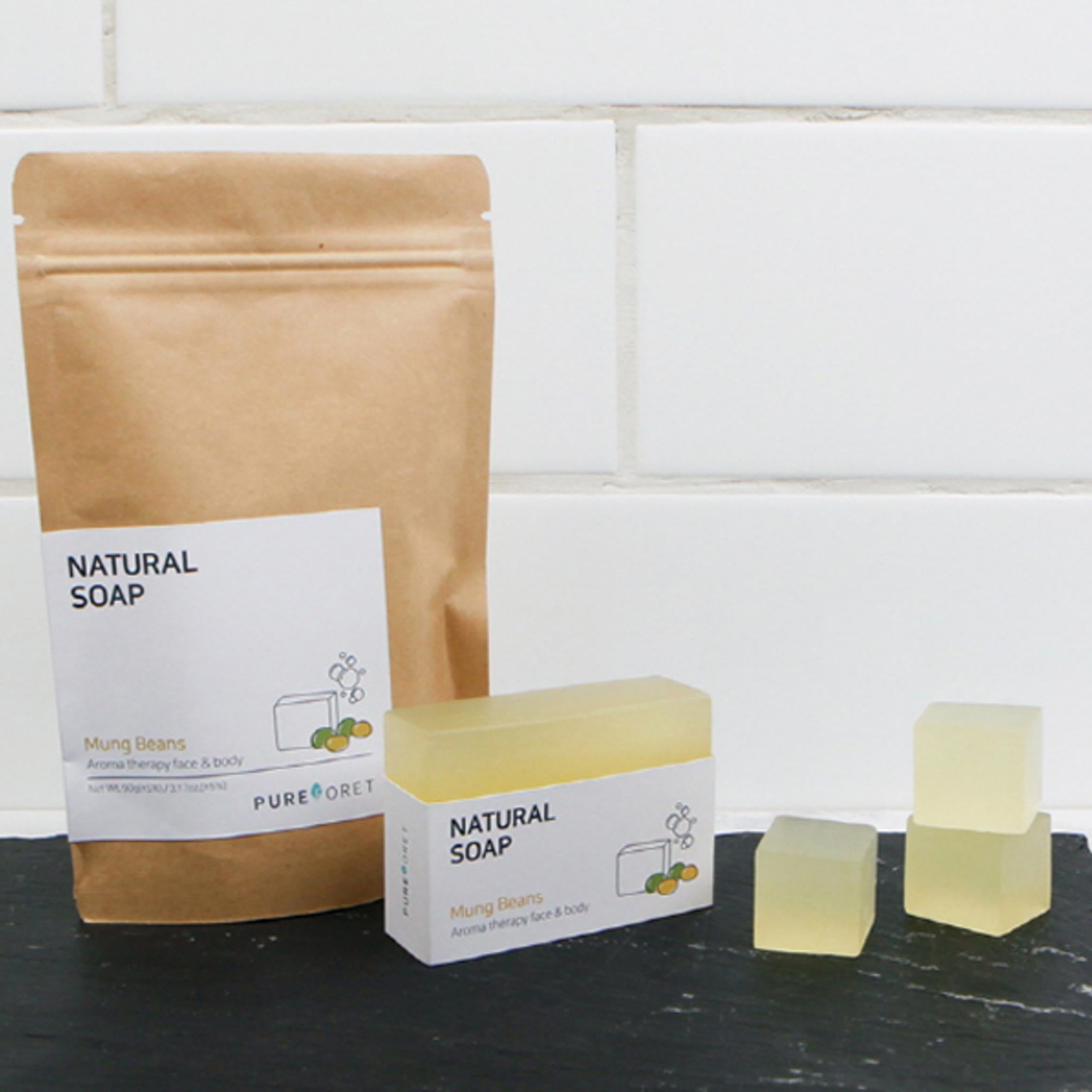 Purepore Smooth Skin N очищающее мыло с бобами мунг