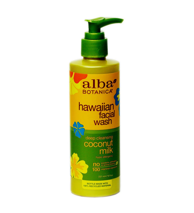 Alba Botanica Hawaiian Facial Wash Deep Cleansing Coconut Milk
