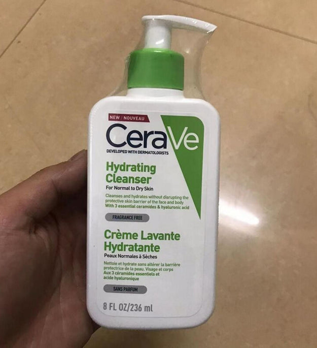 Ceravi Limpiador facial hidratante para pieles normales a secas