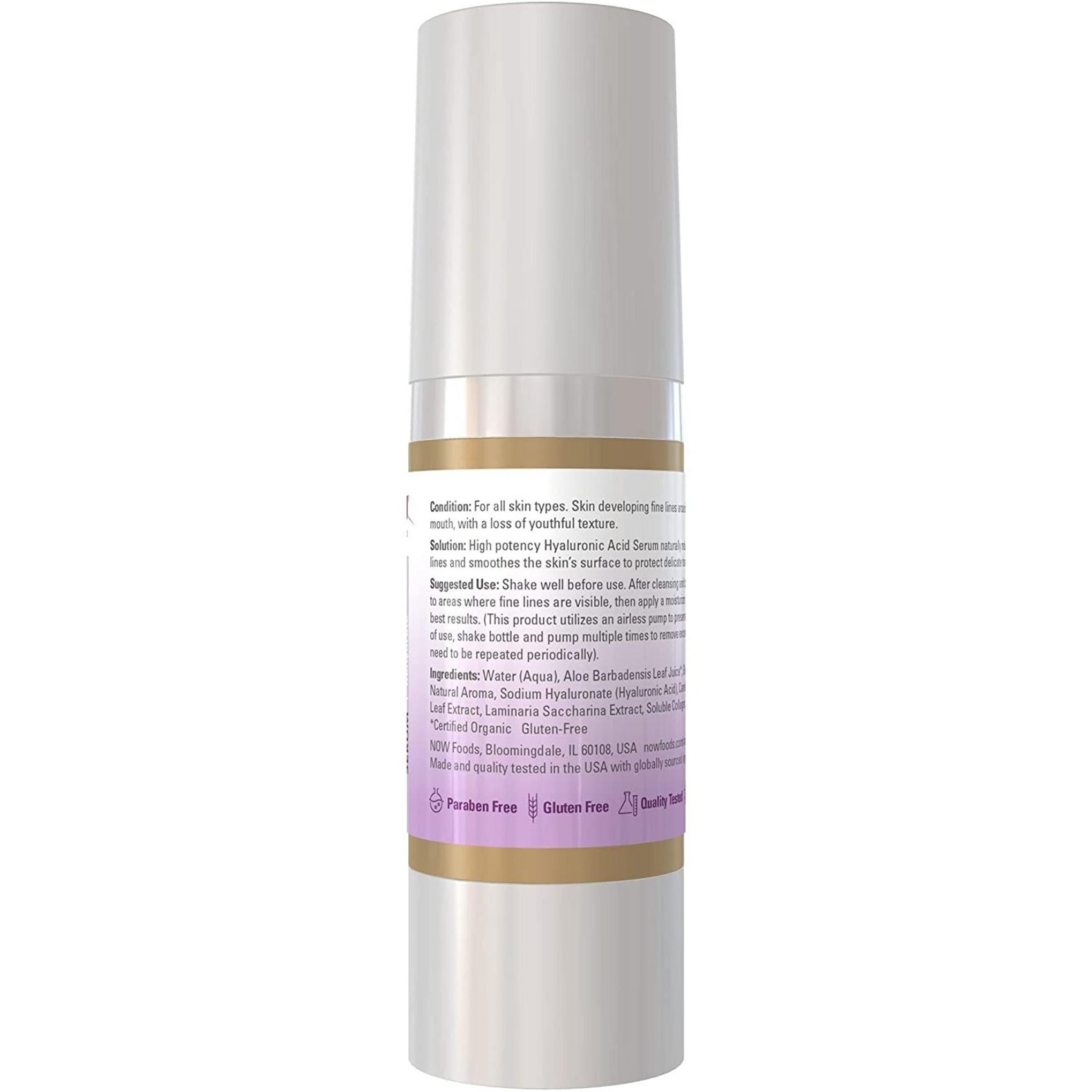 Now Foods Siero Rassodante all'Acido Ialuronico