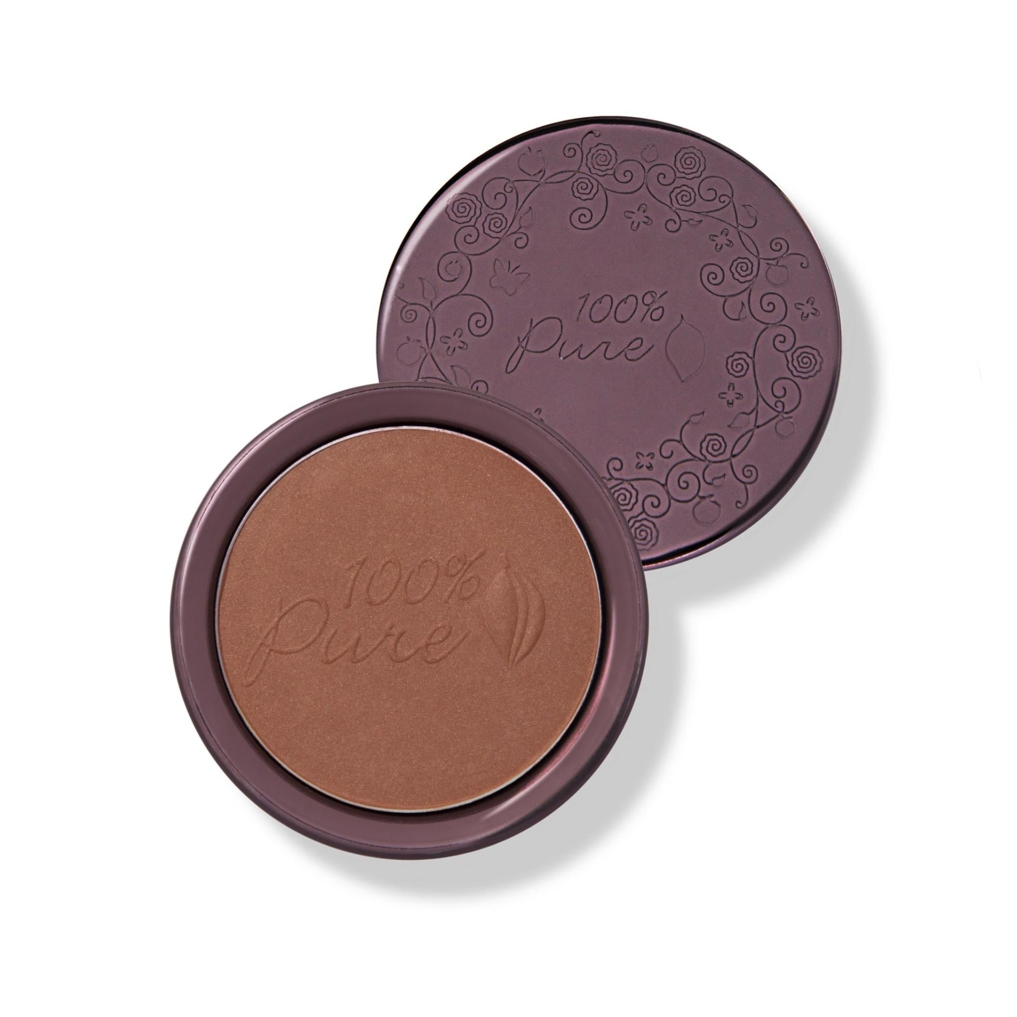 100% ピュアココア ピグメント ブロンザー パクト シェーディング 9g