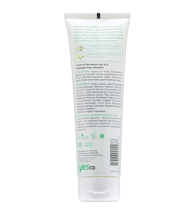 Gel de limpeza diário Yes2 Cucumber