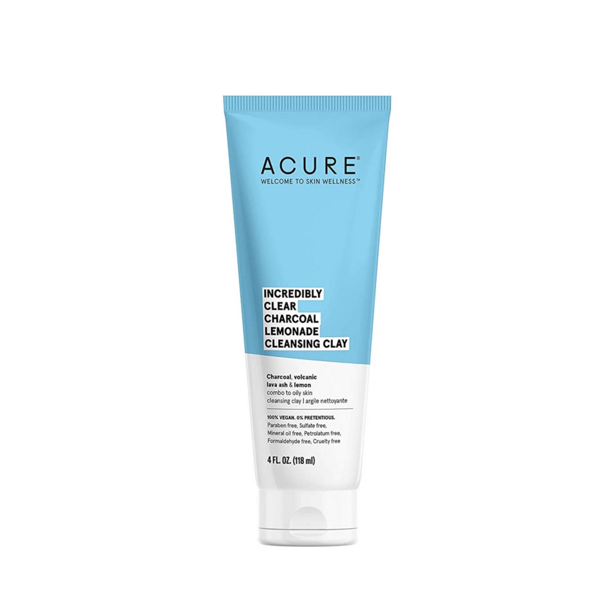 Acure Incredible Clear Charcoal Lemonade Cleansing Clay