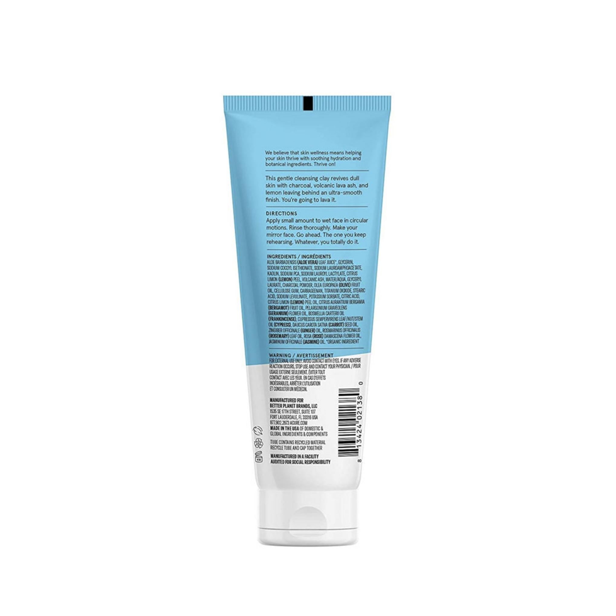 Acure Incredible Clear Charcoal Lemonade Cleansing Clay