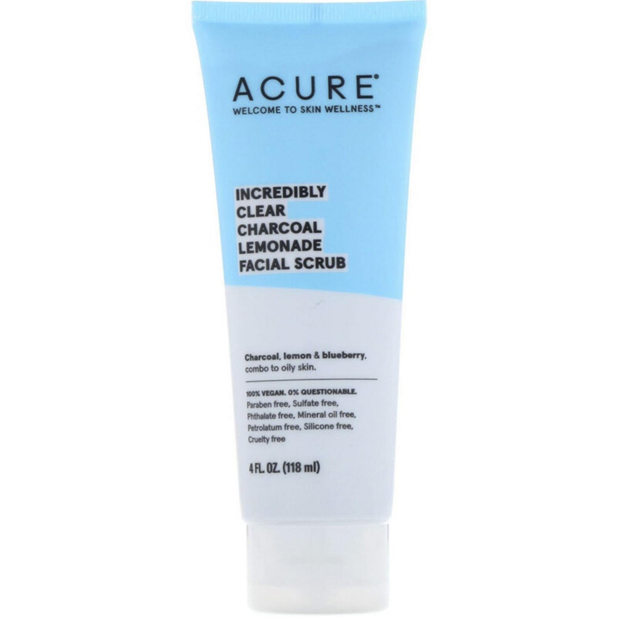 Acure Incredible Clear Charcoal Lemonade Facial Scrub