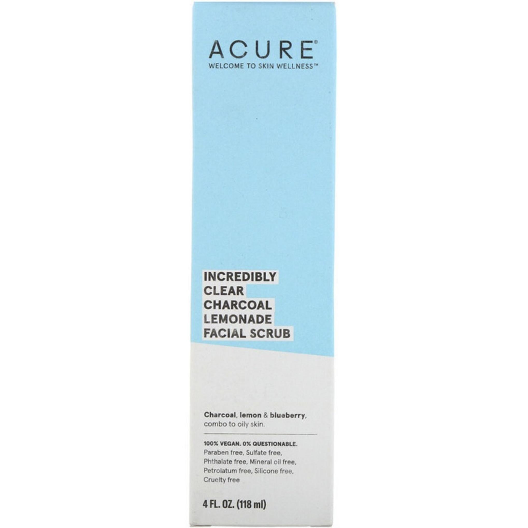 Acure Incredible Clear Charcoal Lemonade Facial Scrub