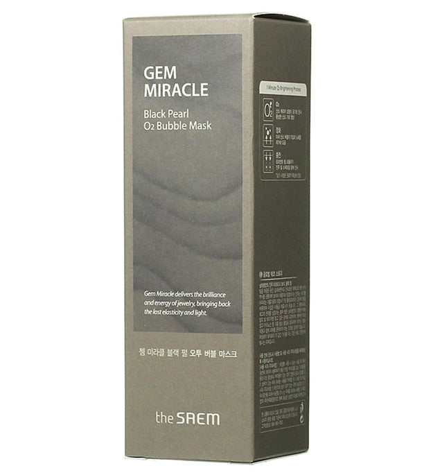The Saem Gem Miracle Black Pearl O2 Bubble Mask