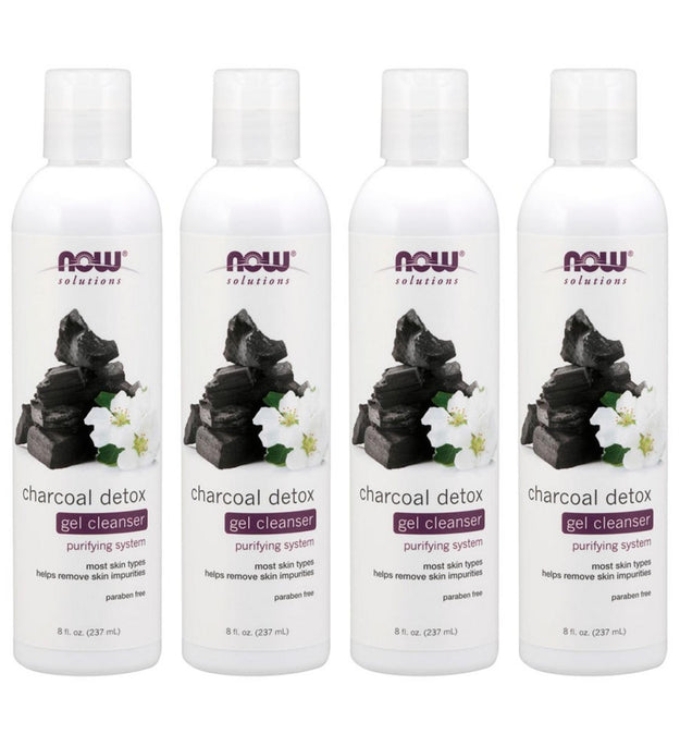 Now Foods Charcoal Detox Gel Cleanser Purifying System Most Skin Type