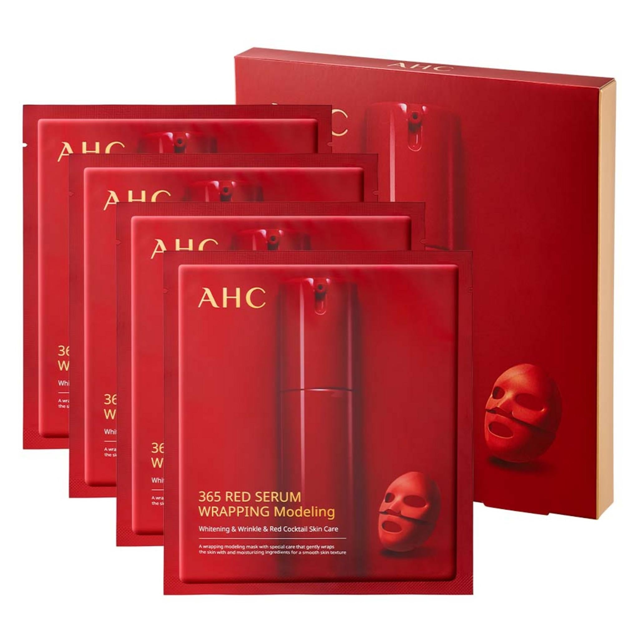 AHC 365 Red Serum Wrapping Modeling Mask Pack