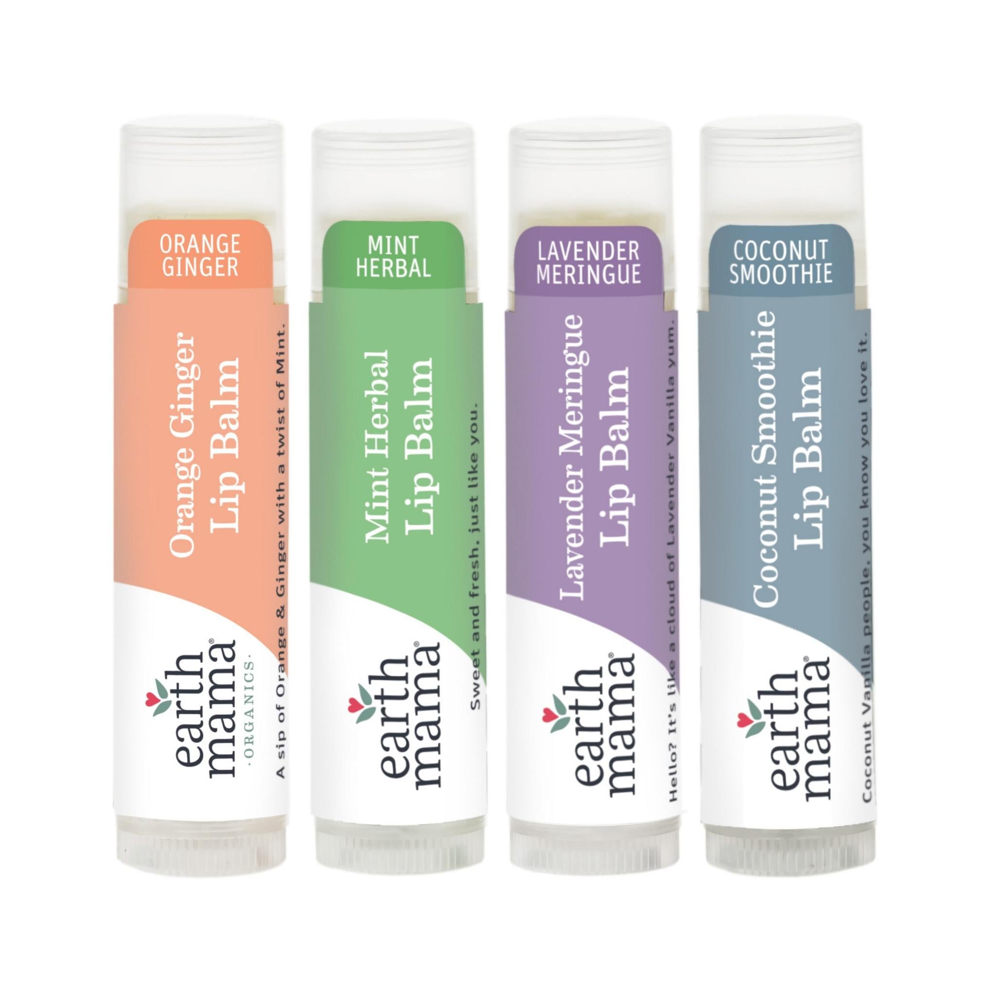 [Coupang Import] مجموعة مرطب الشفاه إيرث ماما 4 قطع