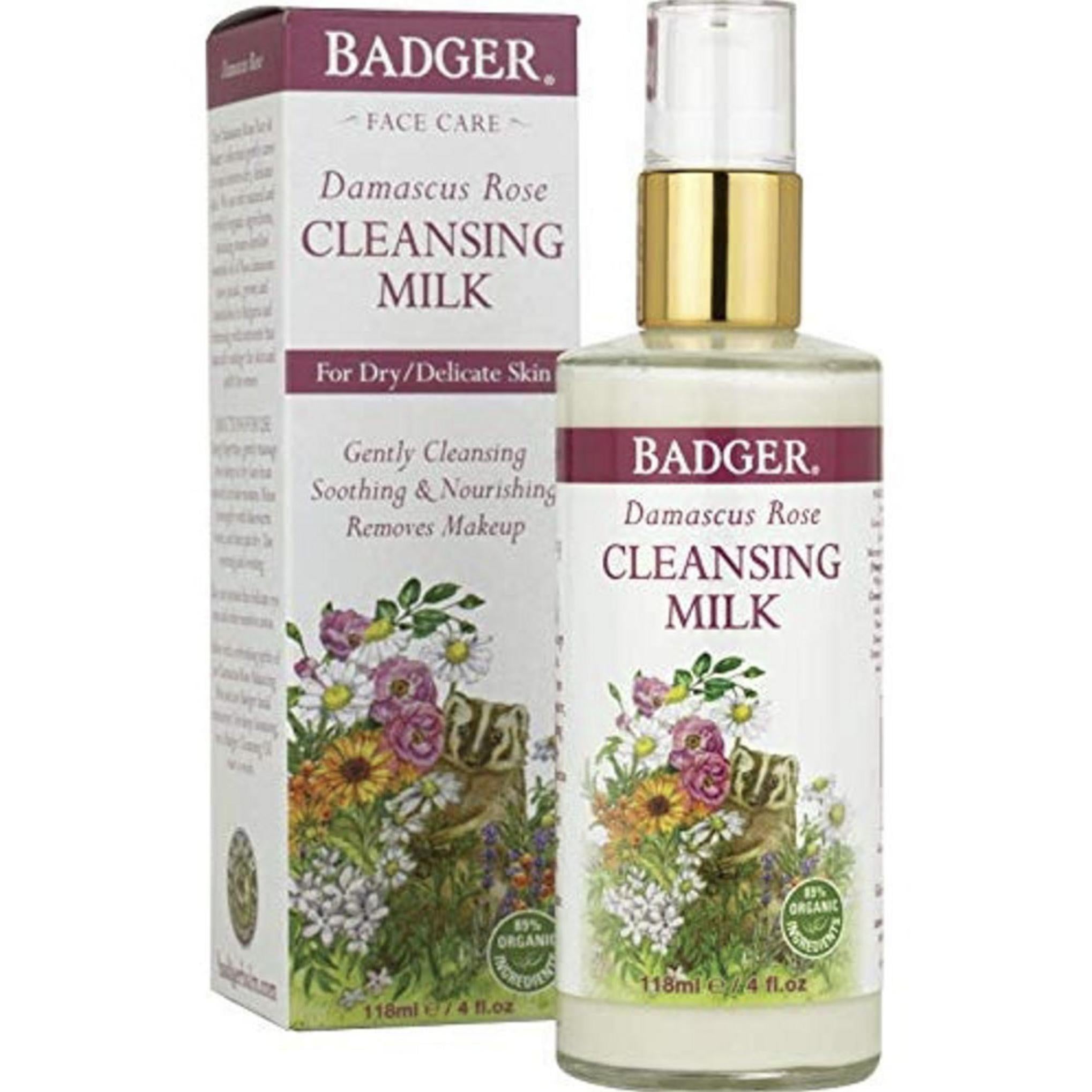 حليب التنظيف من بادجر برائحة الورد الدمشقي