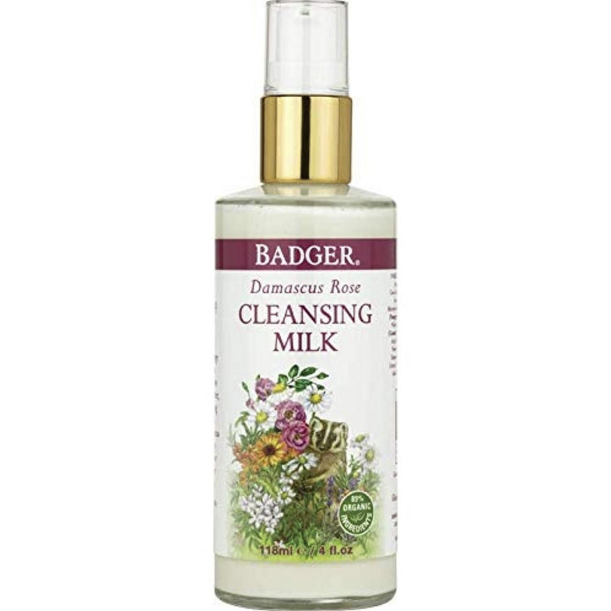 حليب التنظيف من بادجر برائحة الورد الدمشقي