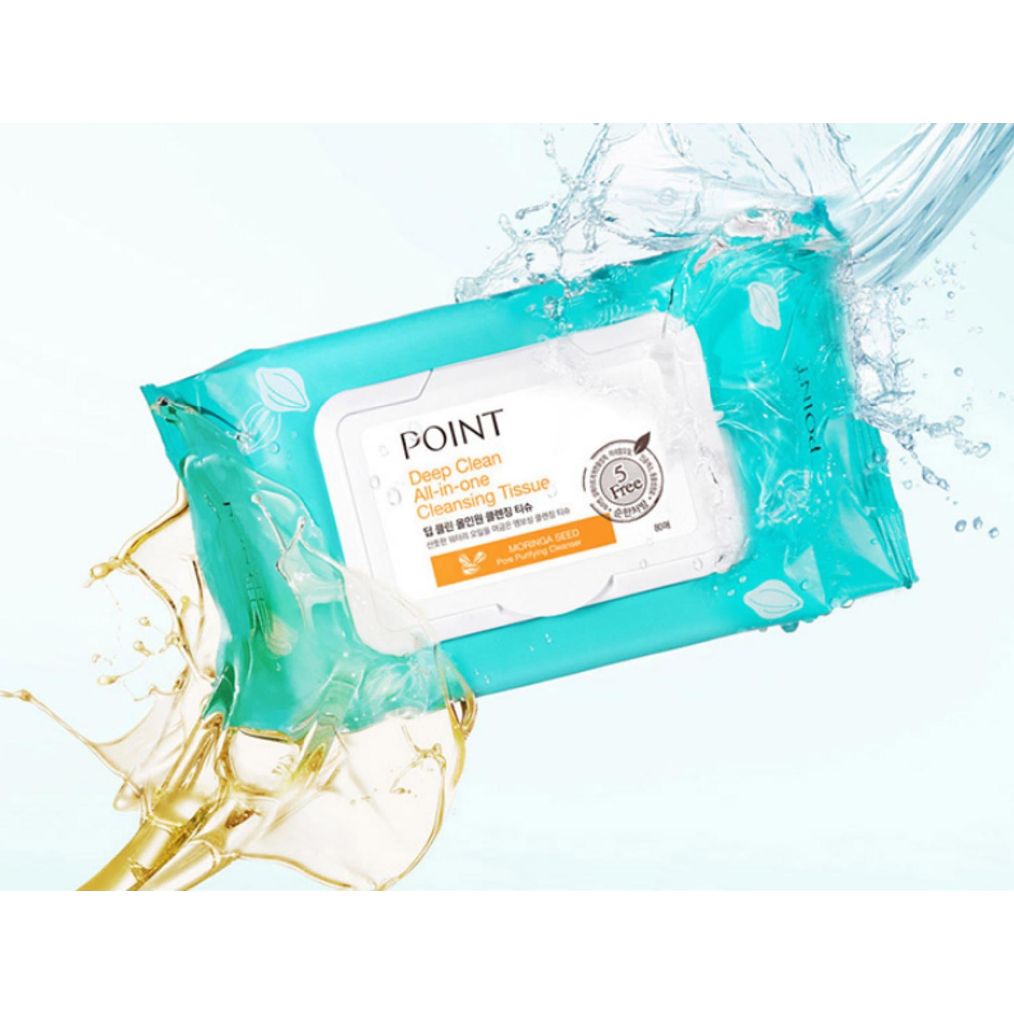 Point Deep Clean All-in-One Reinigungstücher 100 Stück x 2 Stück + 80 Stück Set