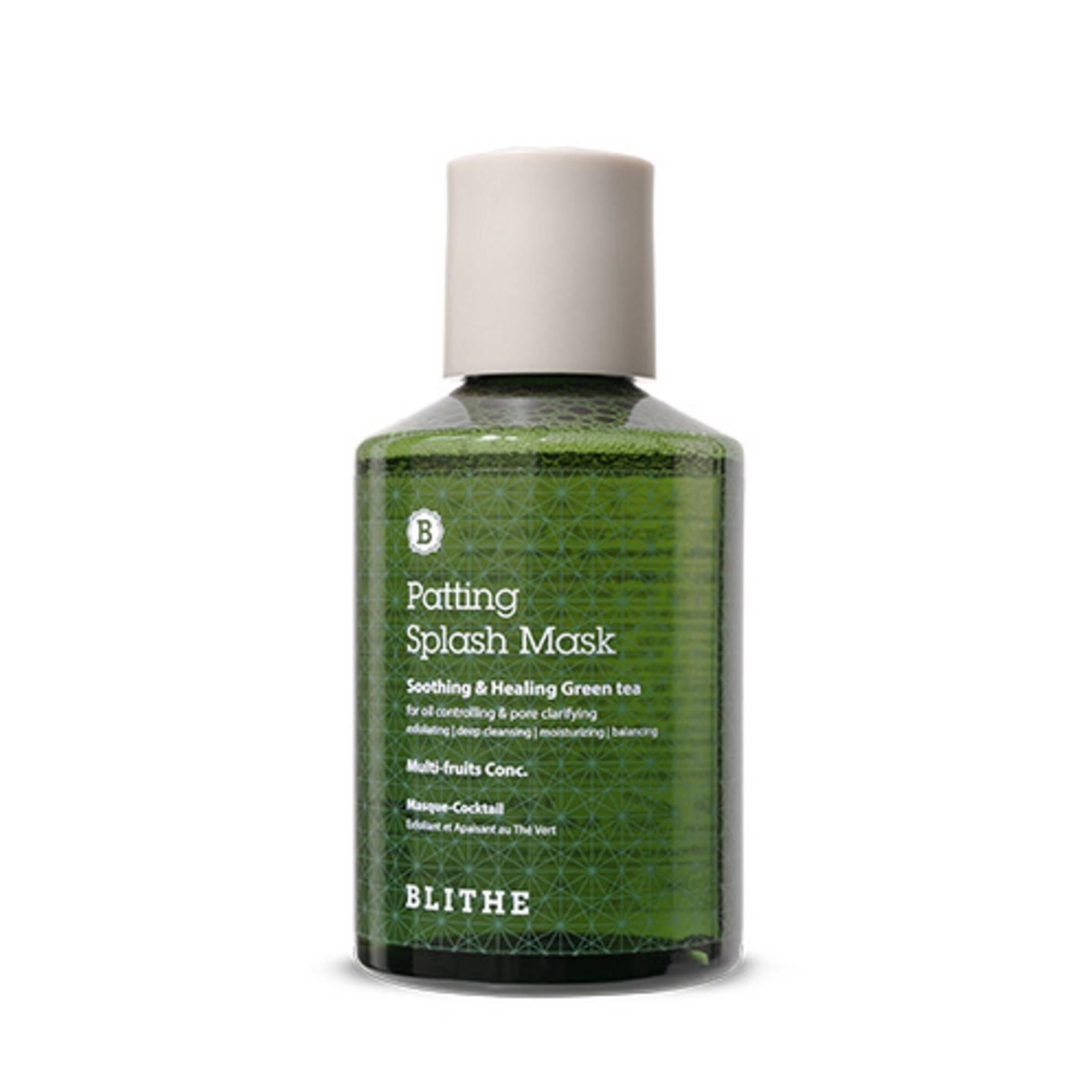 Blithe Klatschende Splash Maske Beruhigend & Heilend Grüner Tee