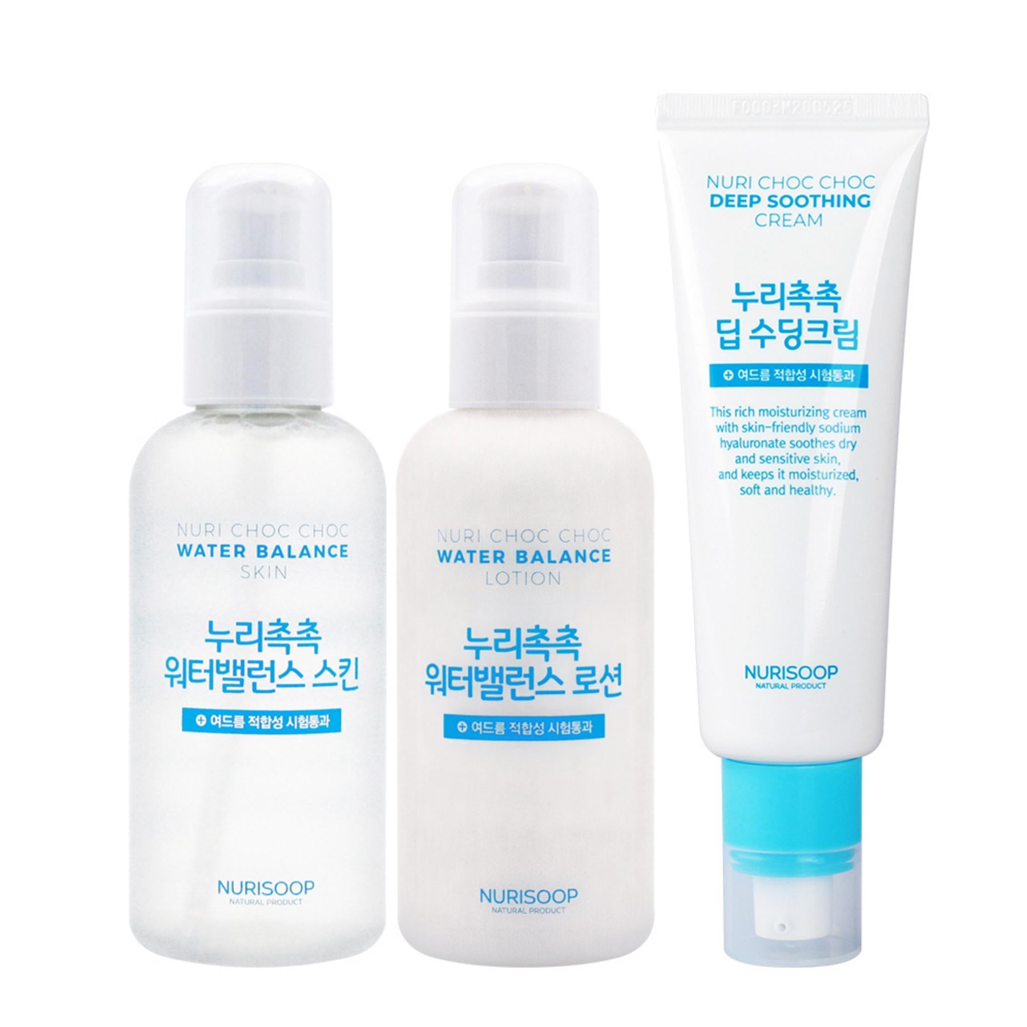 ヌリサップ ヌリモイストチョック ウォーターバランス化粧水クリームセット