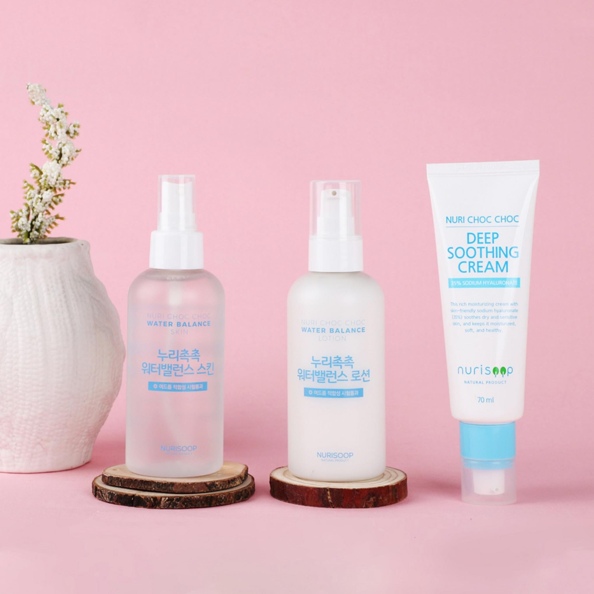 ヌリサップ ヌリモイストチョック ウォーターバランス化粧水クリームセット