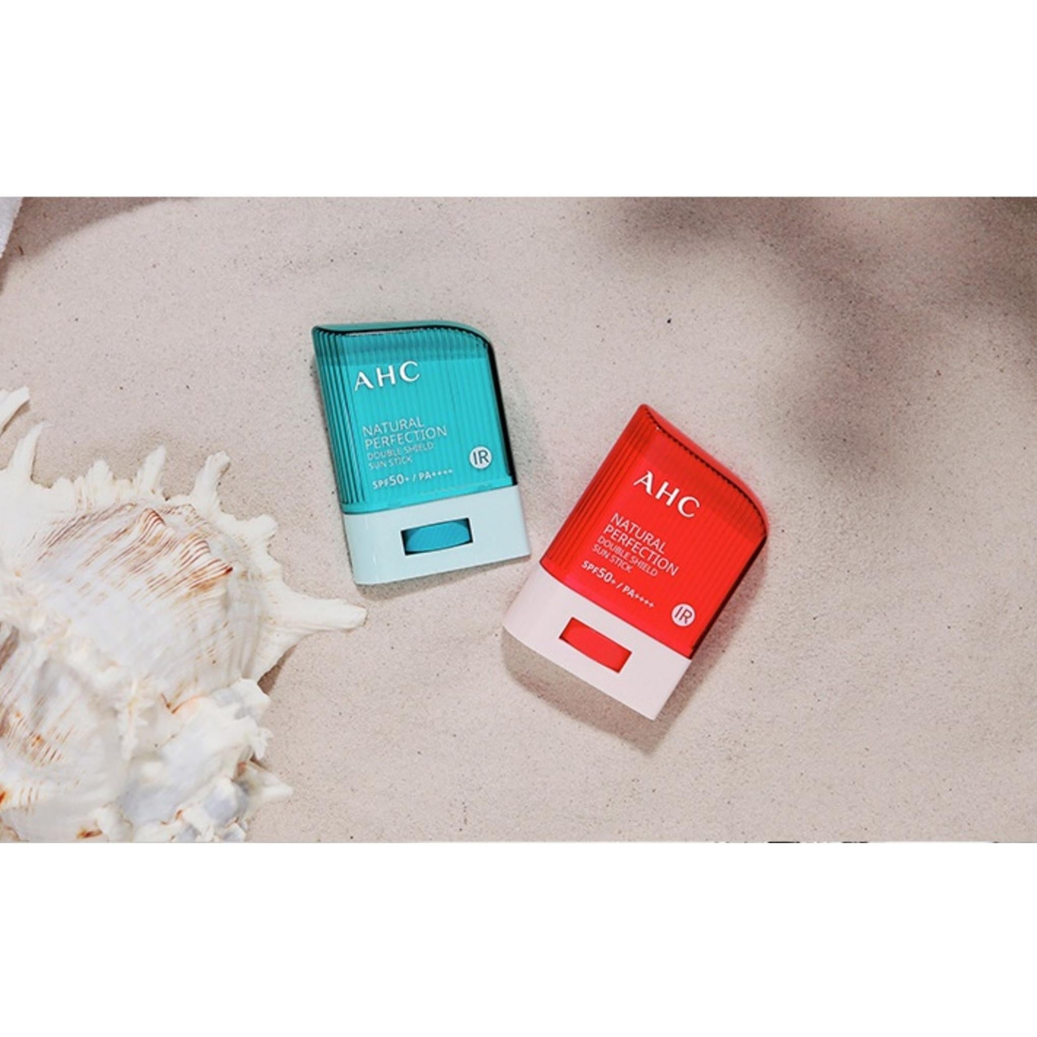 AHC Double Shield Sun Stick SPF50+ PA++++ 14g x 3p + Sunscreen 50ml Set