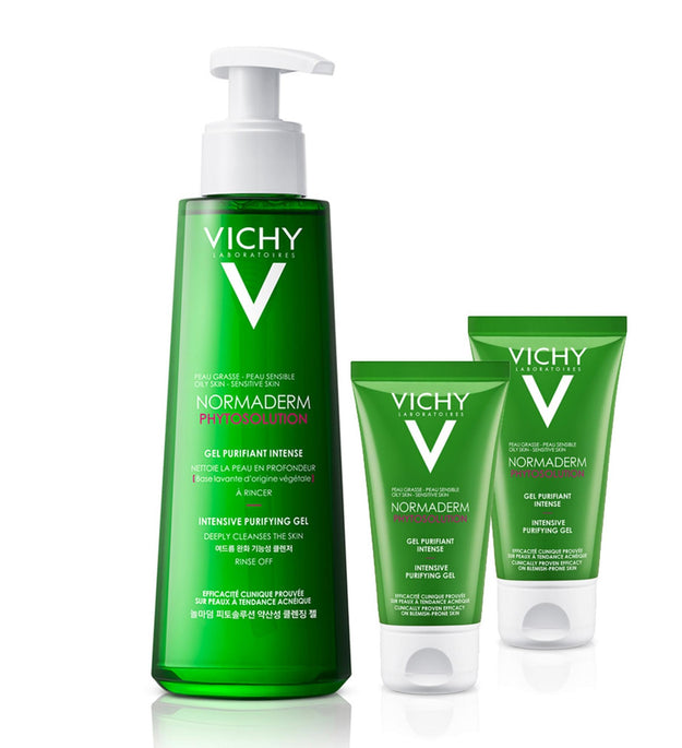 Vichy Normaderm Phyto Solution Asidik Temizleme Jeli 400ml + 50ml x 2'li Set