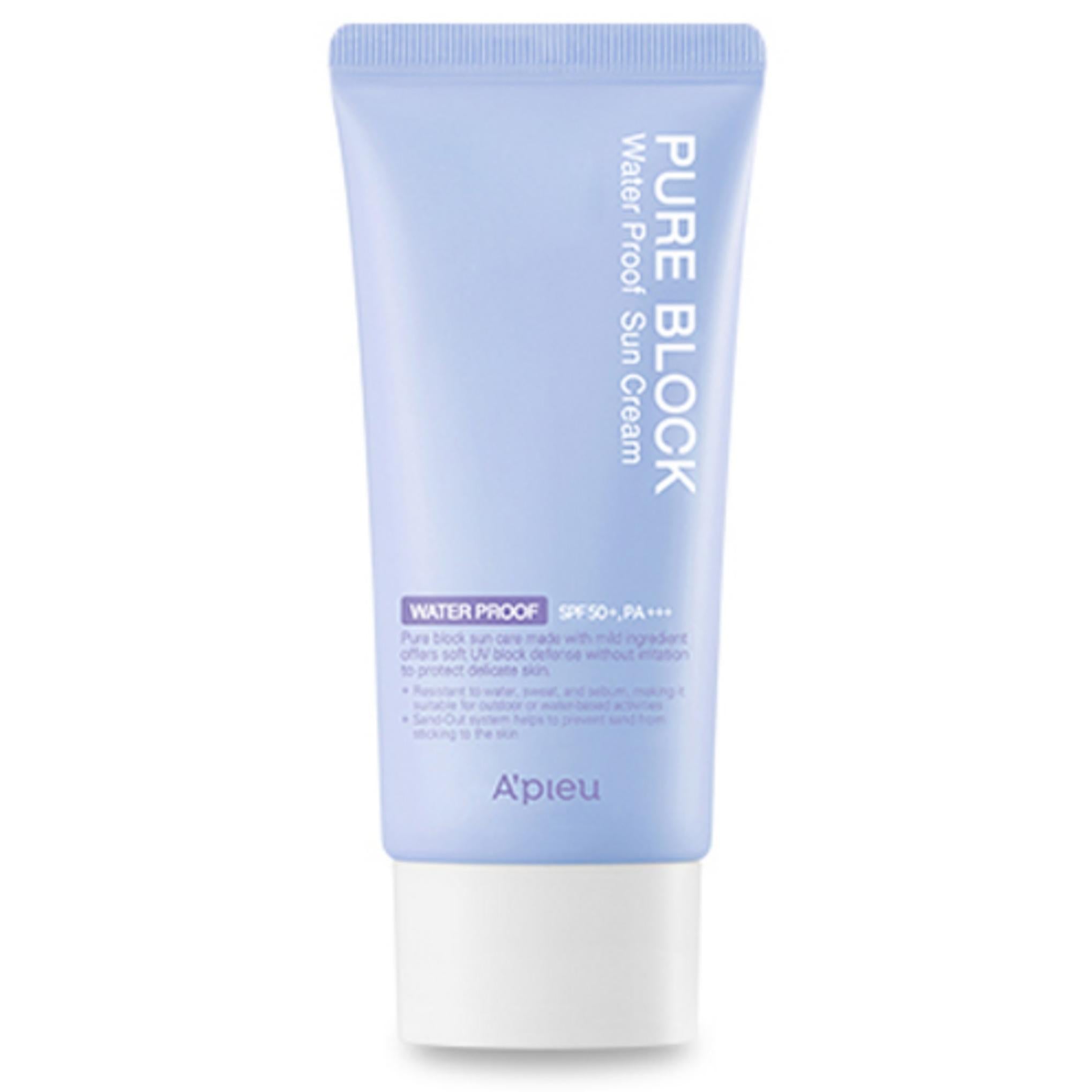 APIEU Pure Block Crema solar natural resistente al agua SPF50+ PA+++