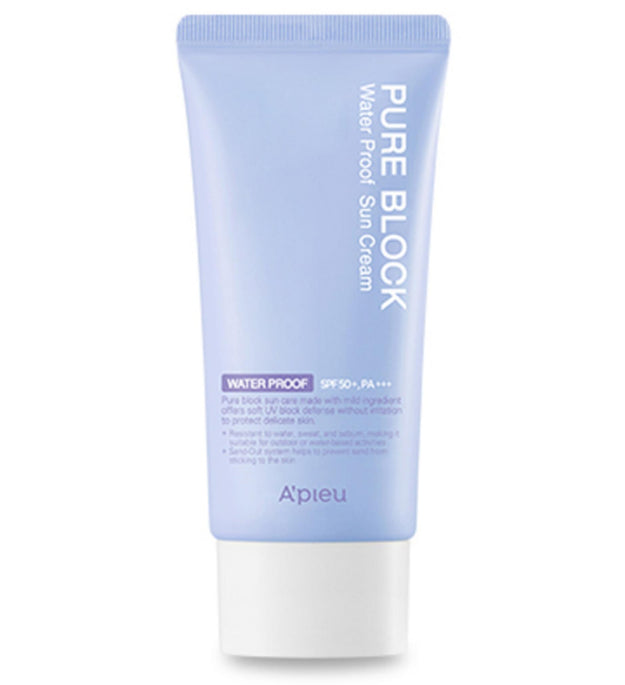 كريم الشمس الطبيعي المضاد للماء بيور بلوك من APIEU بعامل حماية من الشمس SPF50+ PA+++