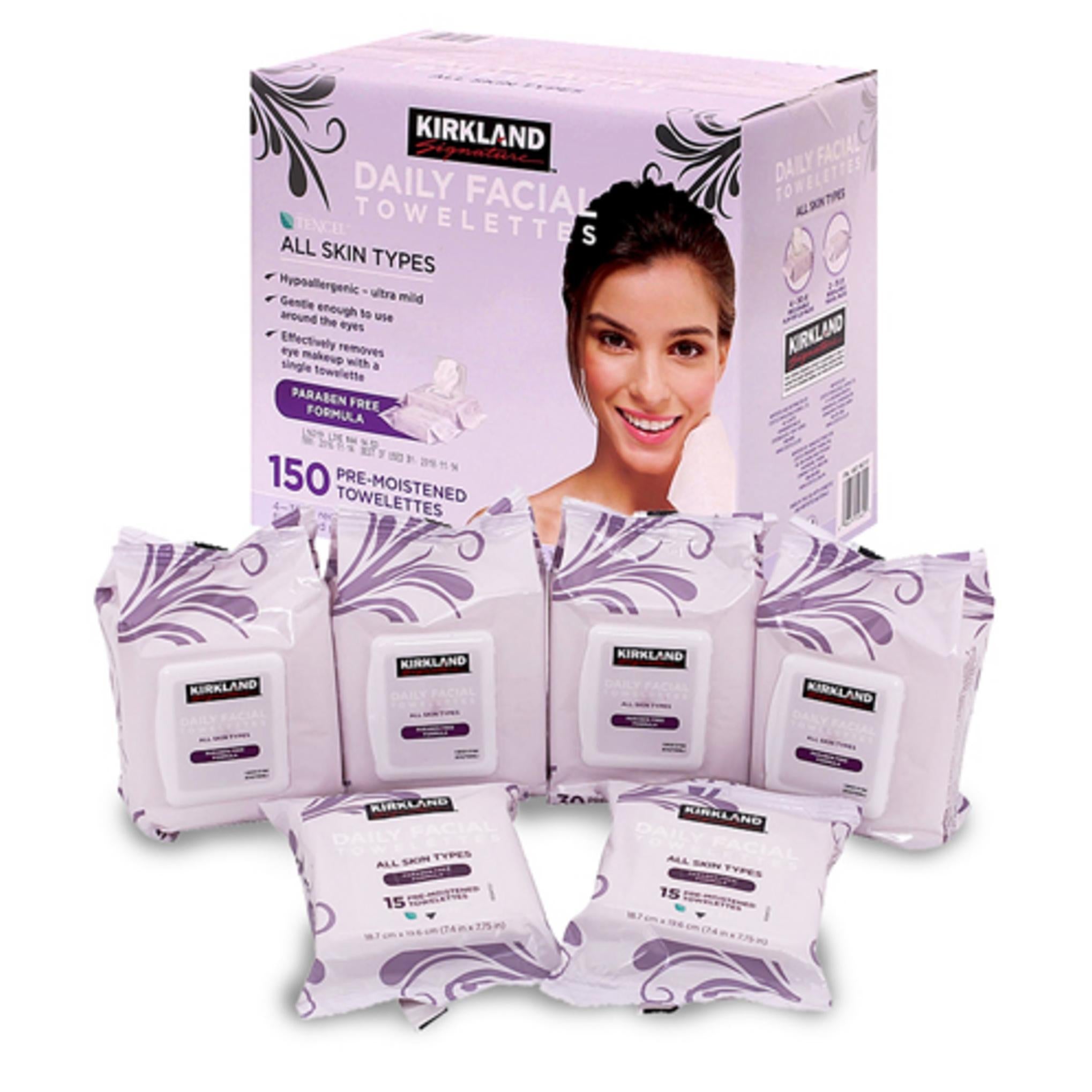 Kirkland Signature Salviette Detergenti Quotidiane per il Viso