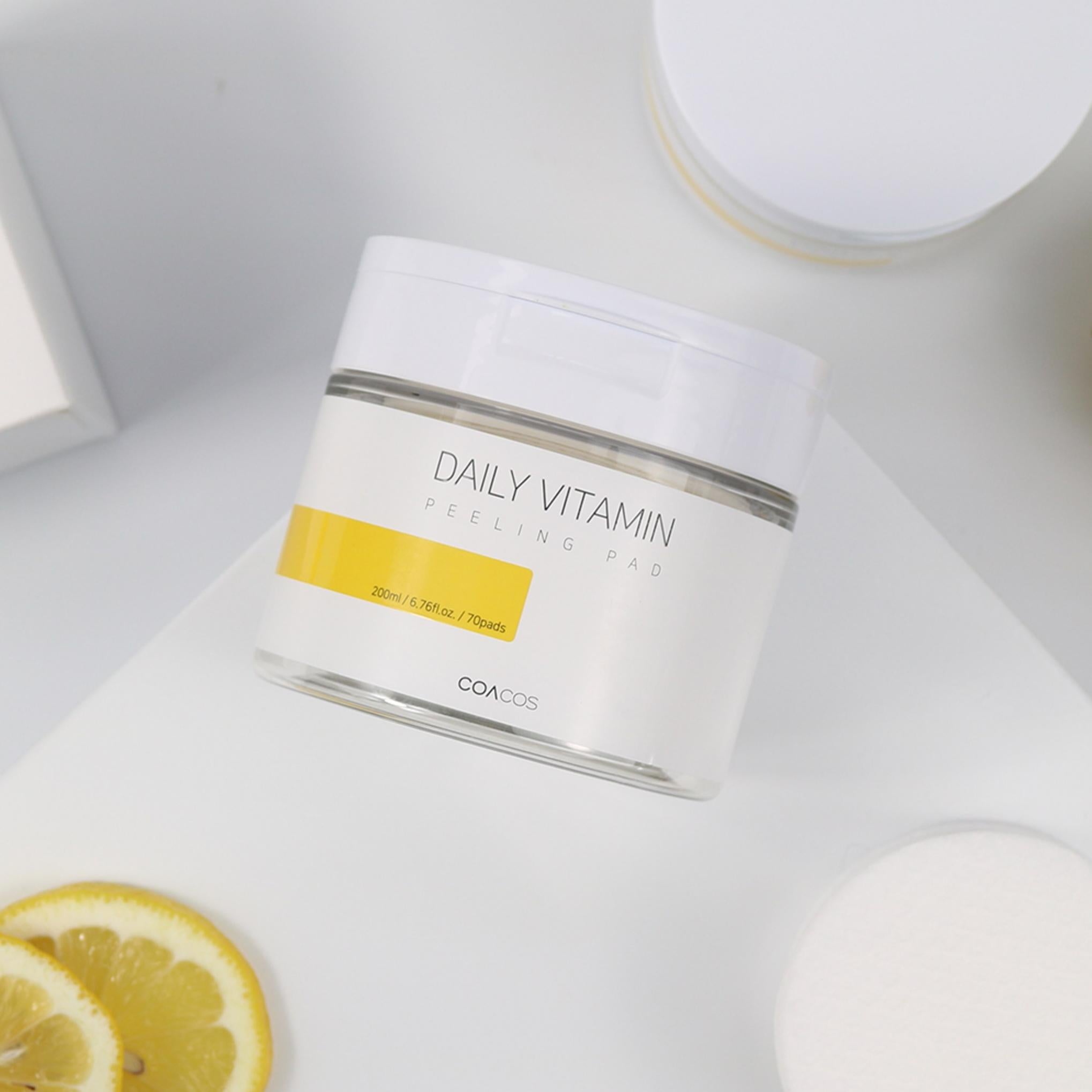 Tampon exfoliant vitaminé quotidien Coacos 70p